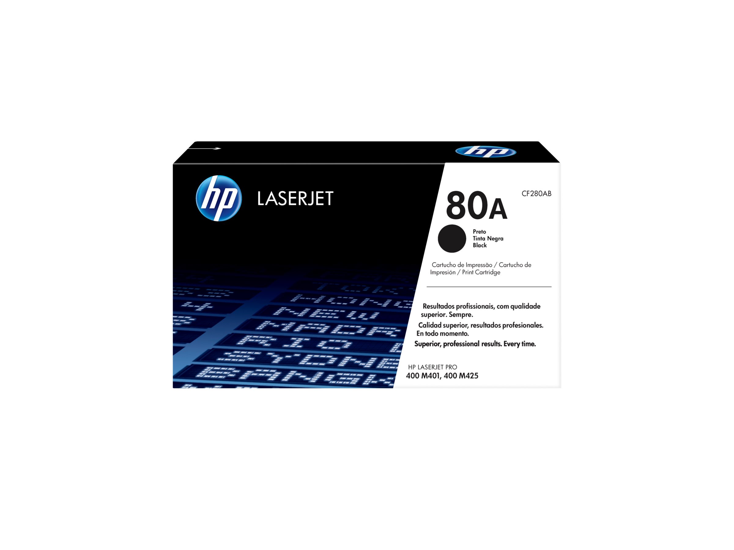 HP 80A - Schwarz - original - LaserJet - Tonerpatrone (CF280A)