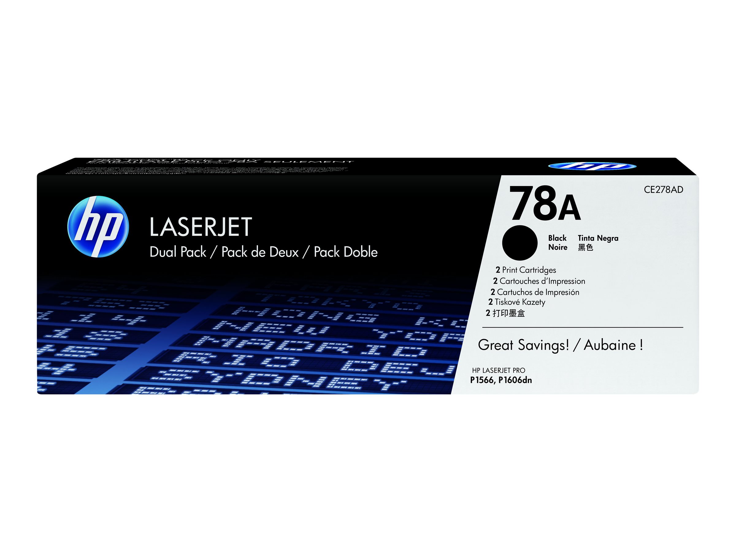 HP 78A - 2er-Pack - Schwarz - original - LaserJet - Tonerpatrone (CE278AD)
