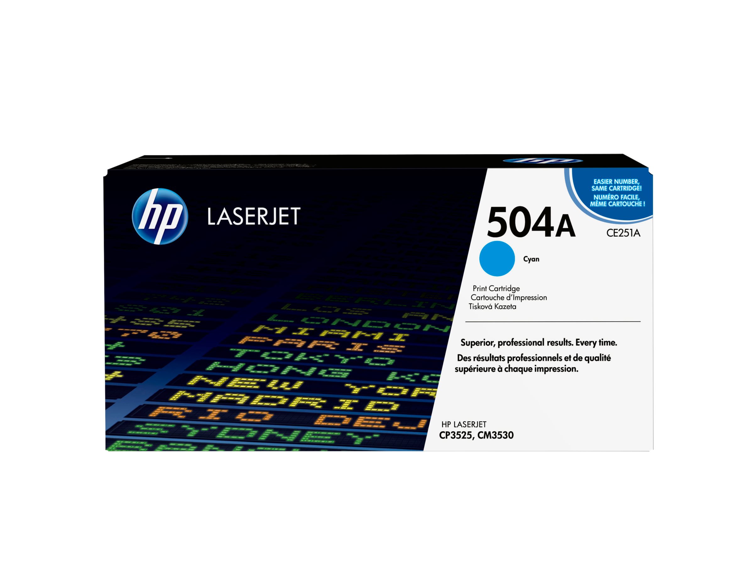 HP 504A - Cyan - original - LaserJet - Tonerpatrone (CE251A)