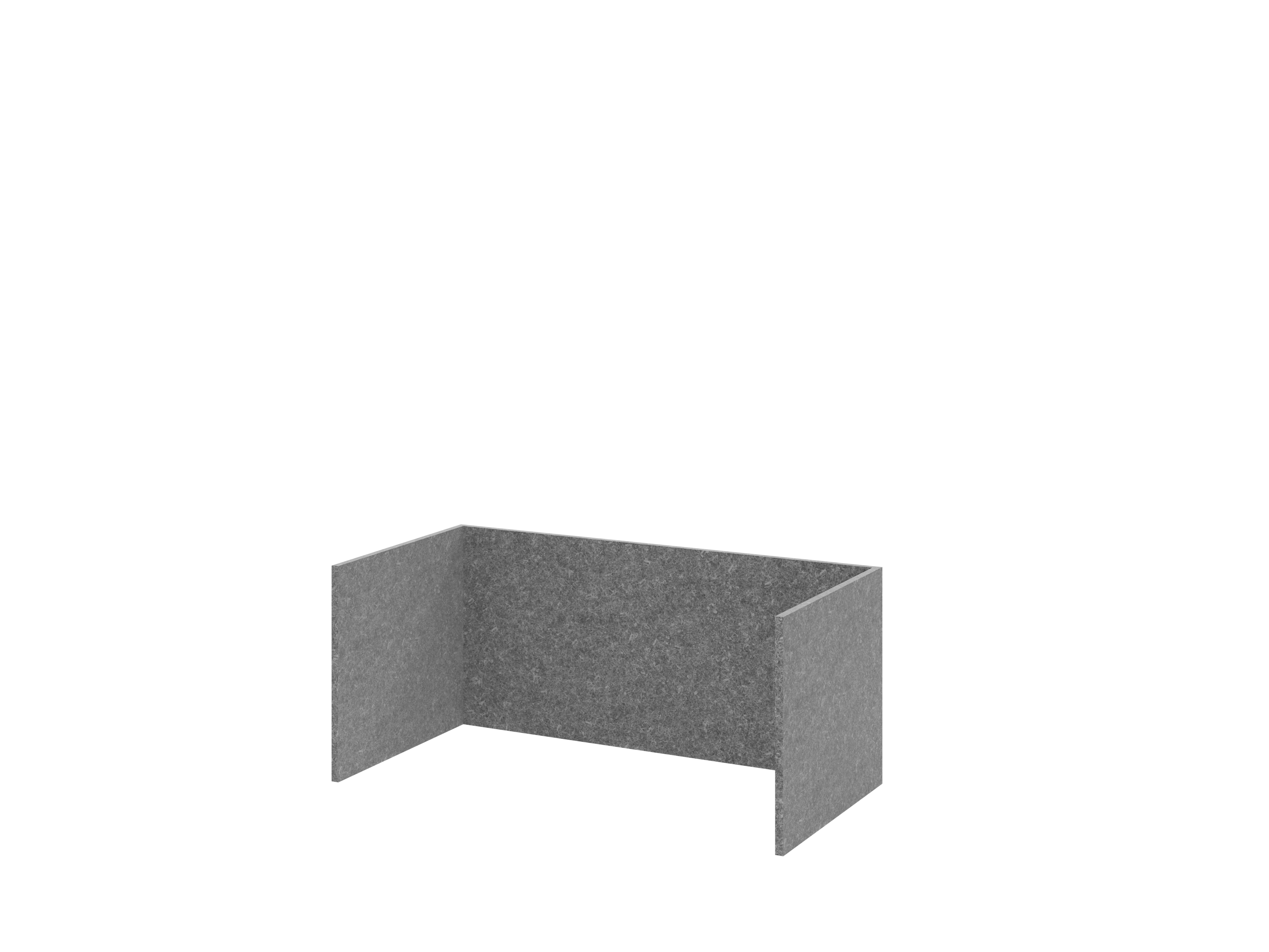 FlexWall Filzeinschub 80 cm, 1 OH, grau