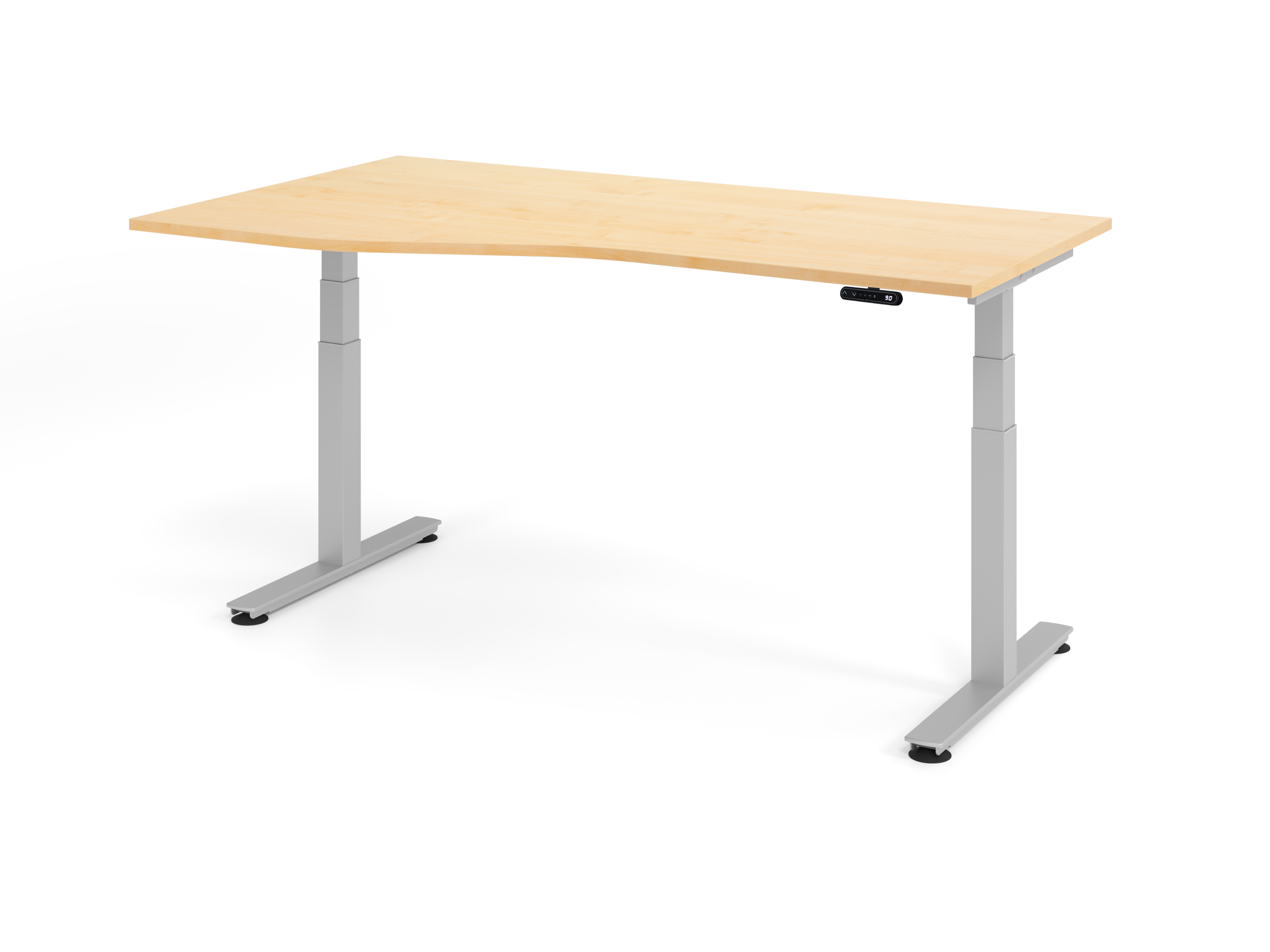 Sitz-Steh-Schreibtisch el.180x100/80cm Ahorn