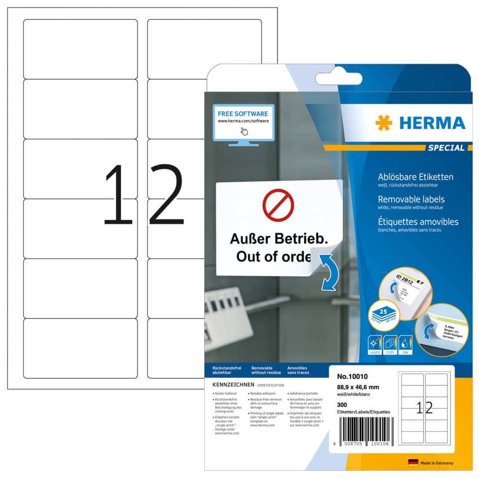 HERMA 10010 300 St. Movables Techn.