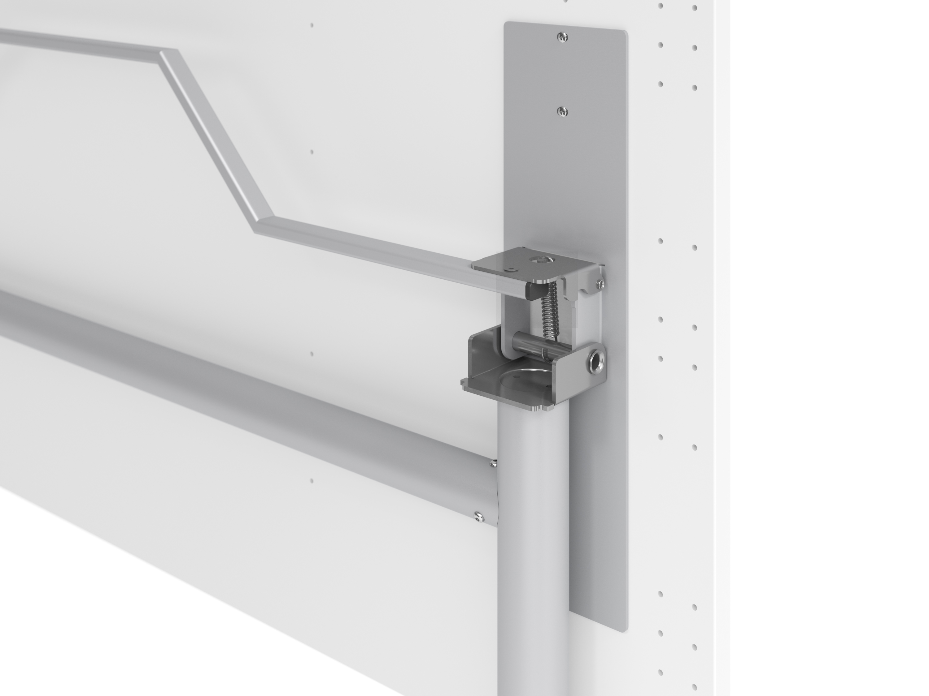 Klapptisch fahrbar 160x80cm, Weiß