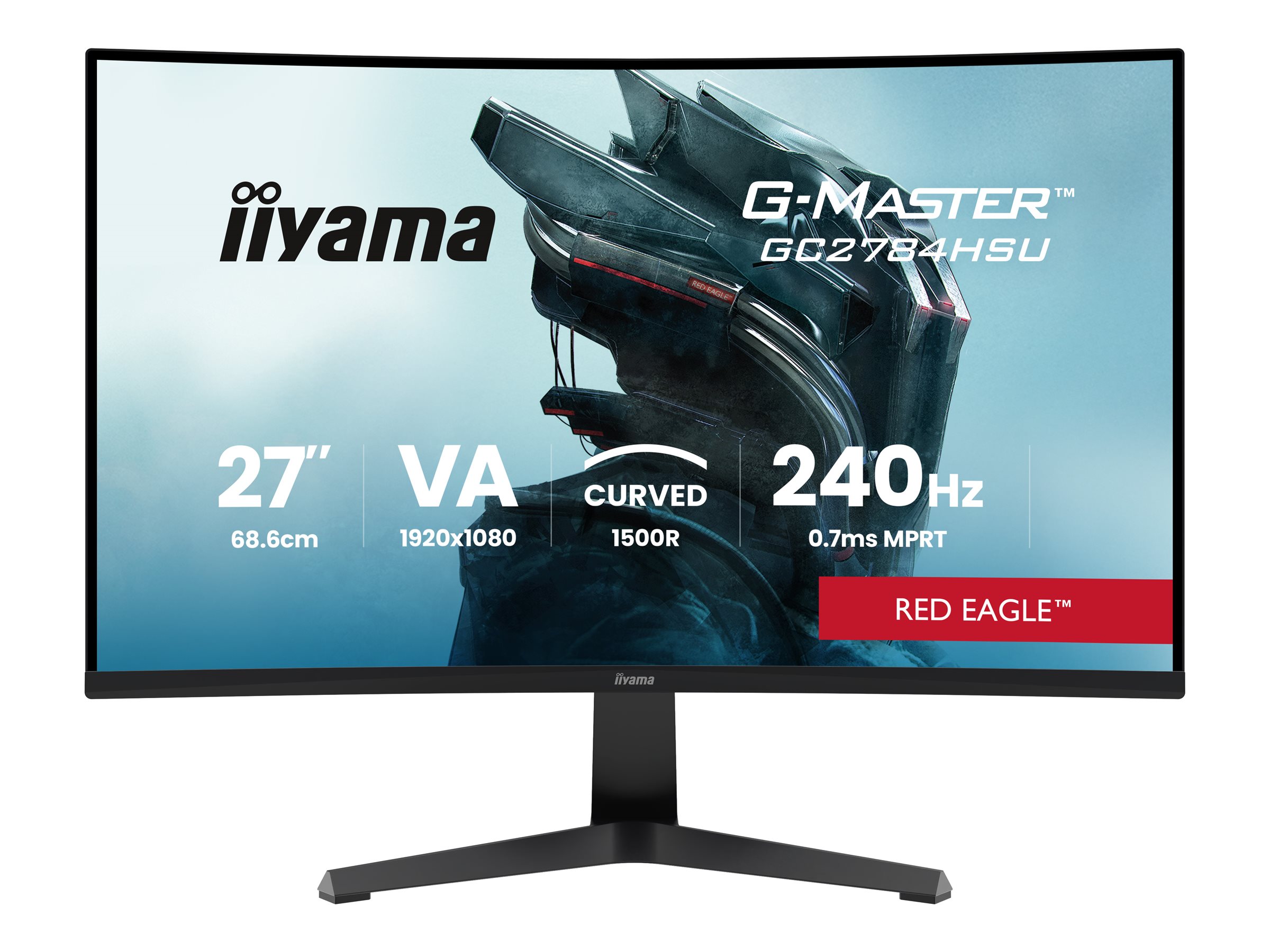 Iiyama G-MASTER Red Eagle GC2784HSU-B1 - LED-Monitor - Gaming - gebogen - 68.6 cm (27")