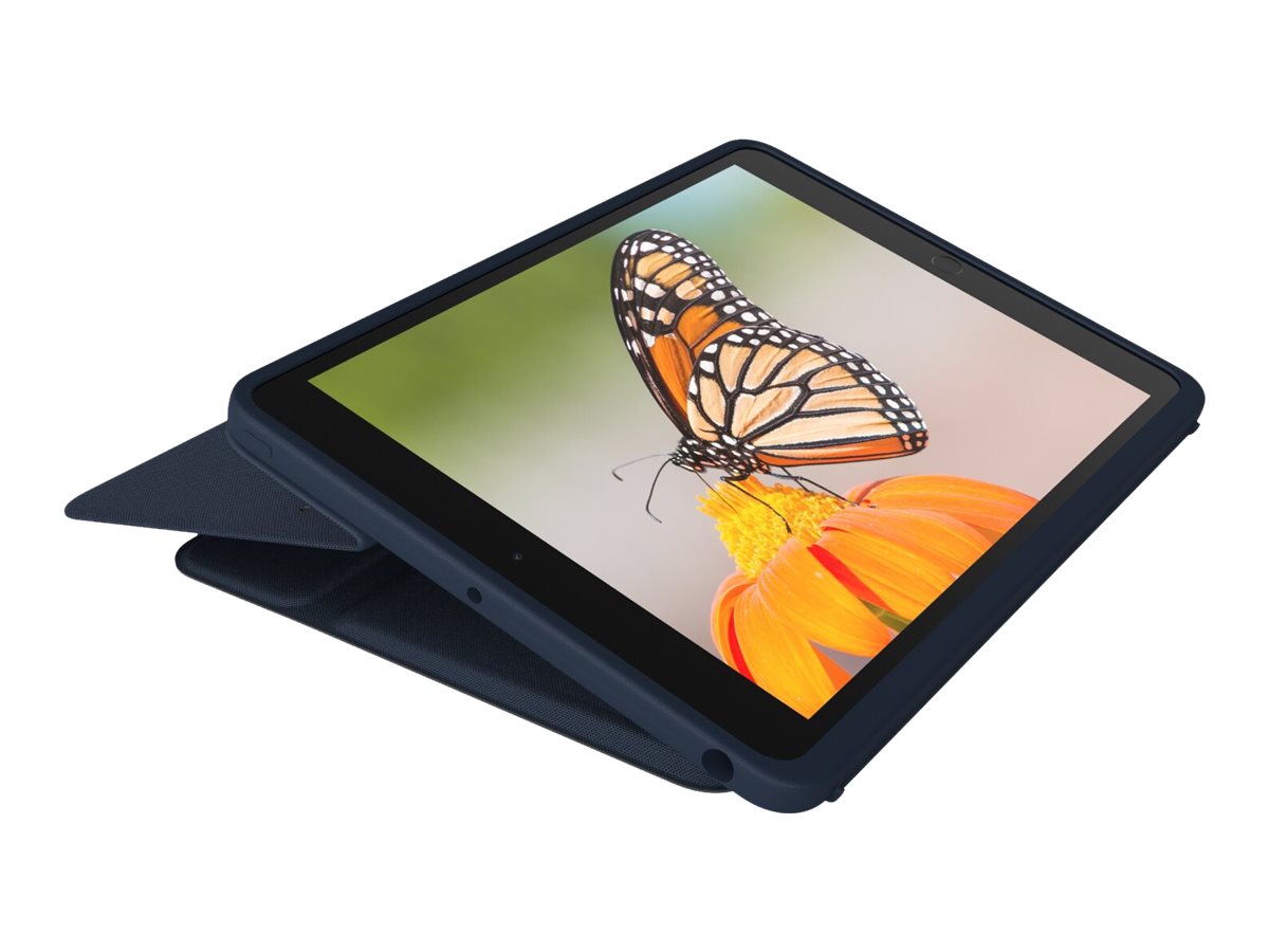 Logitech Rugged Combo 3 - Tastatur und Foliohülle - Apple Smart connector - Classic Blue - für Apple 10.2-inch iPad (7. Generation, 8. Generation, 9. Generation)