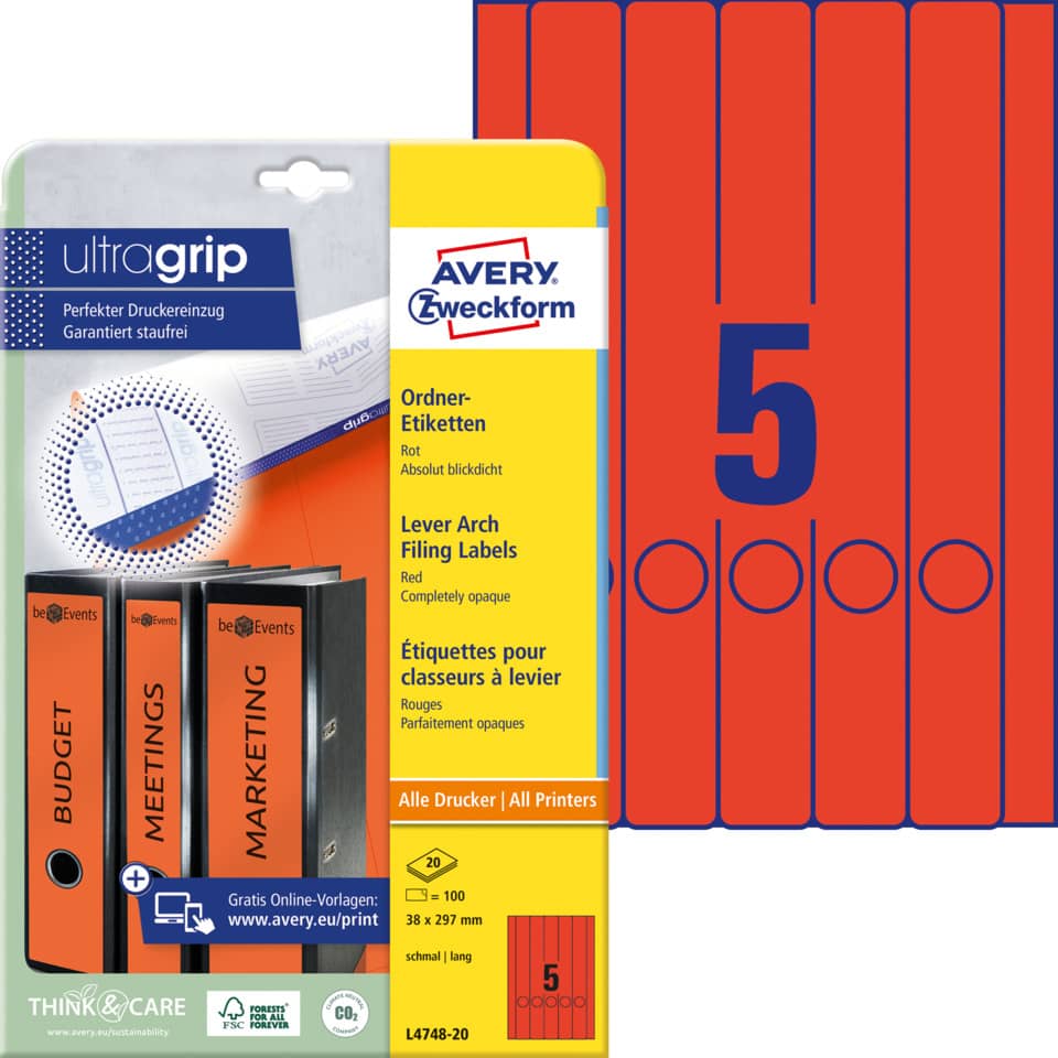 ZWECKFORM L4748-20 100ST