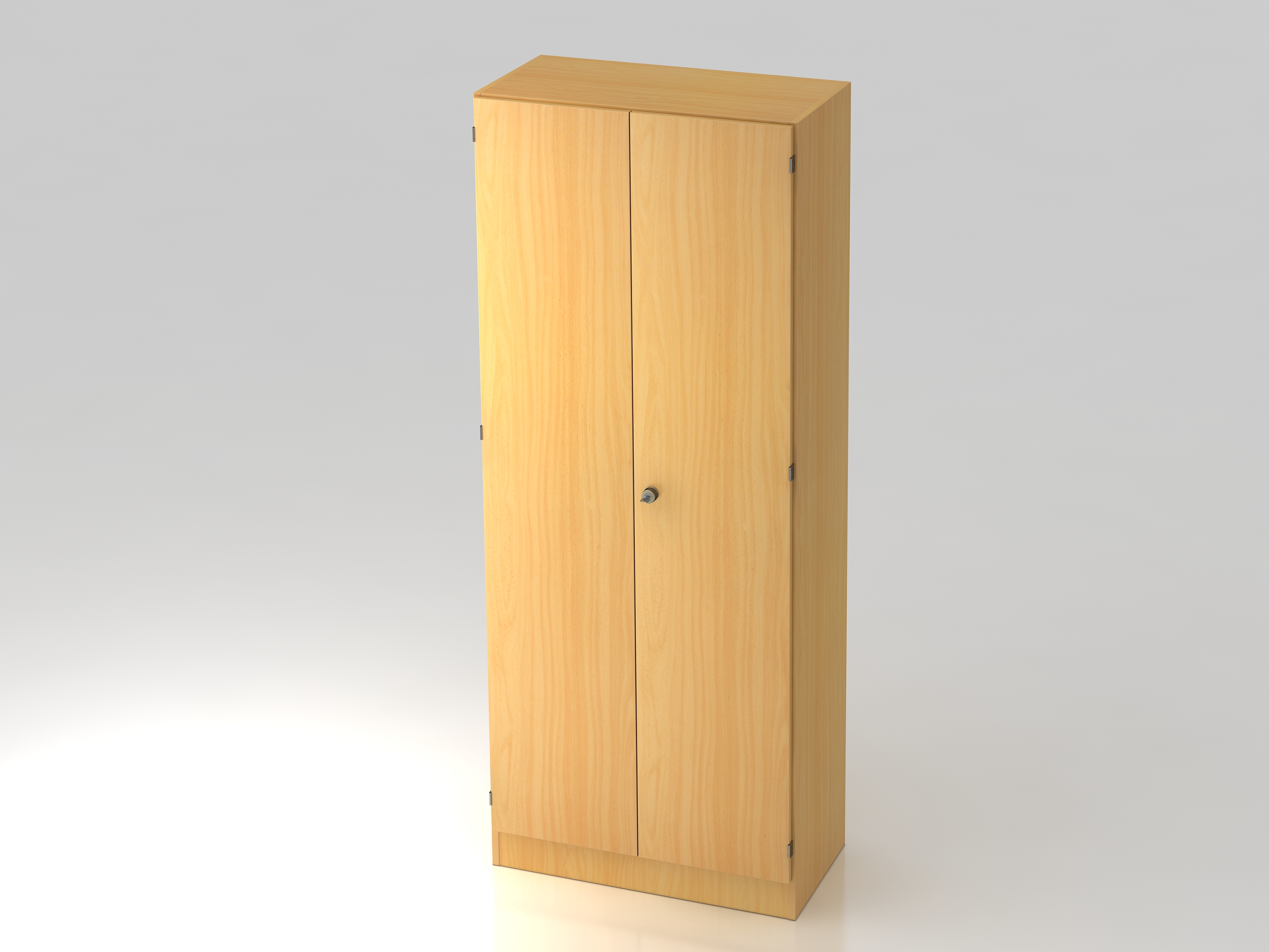 Schrank 5OH mit Sockelbl. SG Buche/Buche