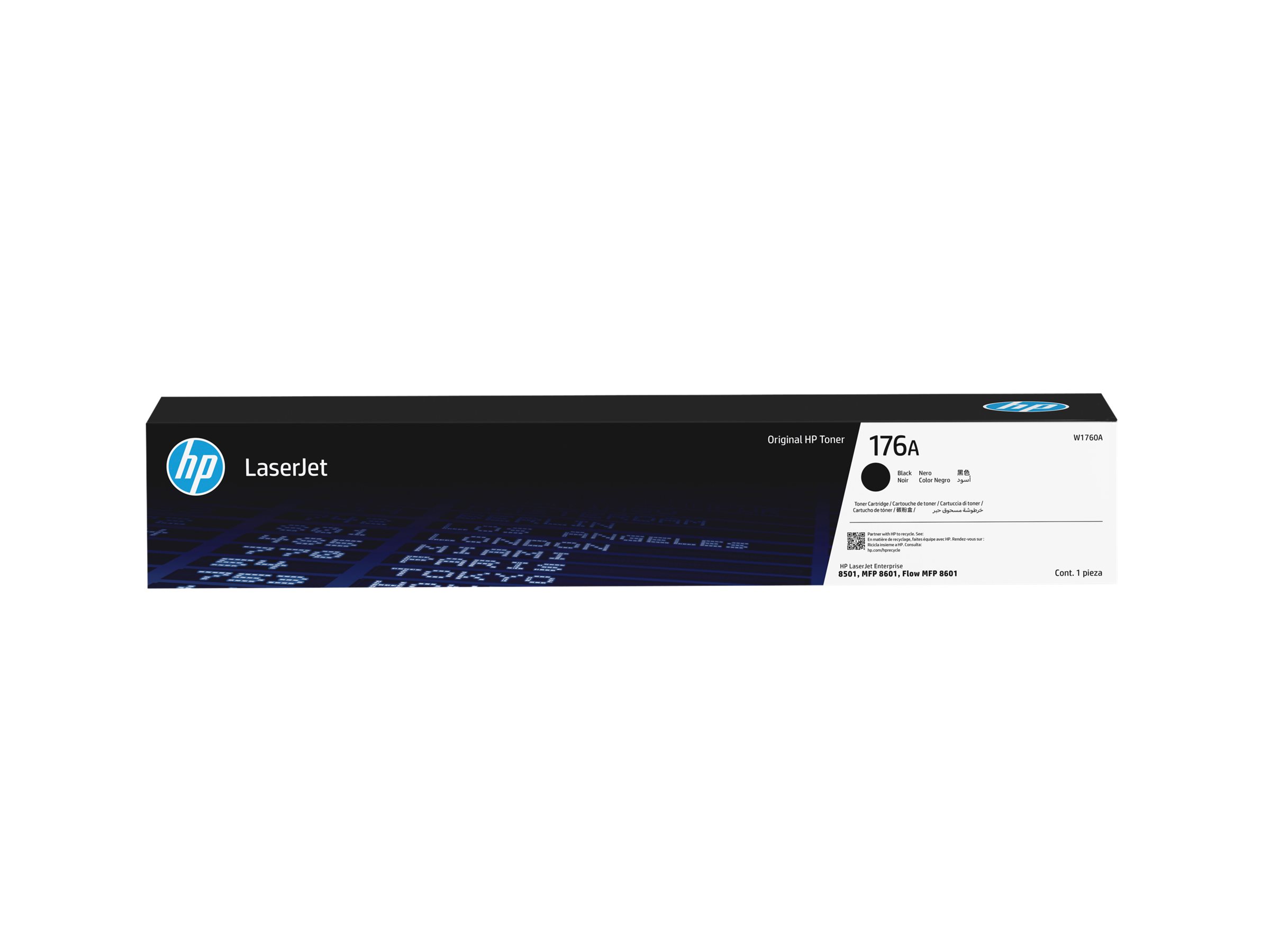 HP 176A - Schwarz - original - LaserJet - Box - Tonerpatrone (W1760A)