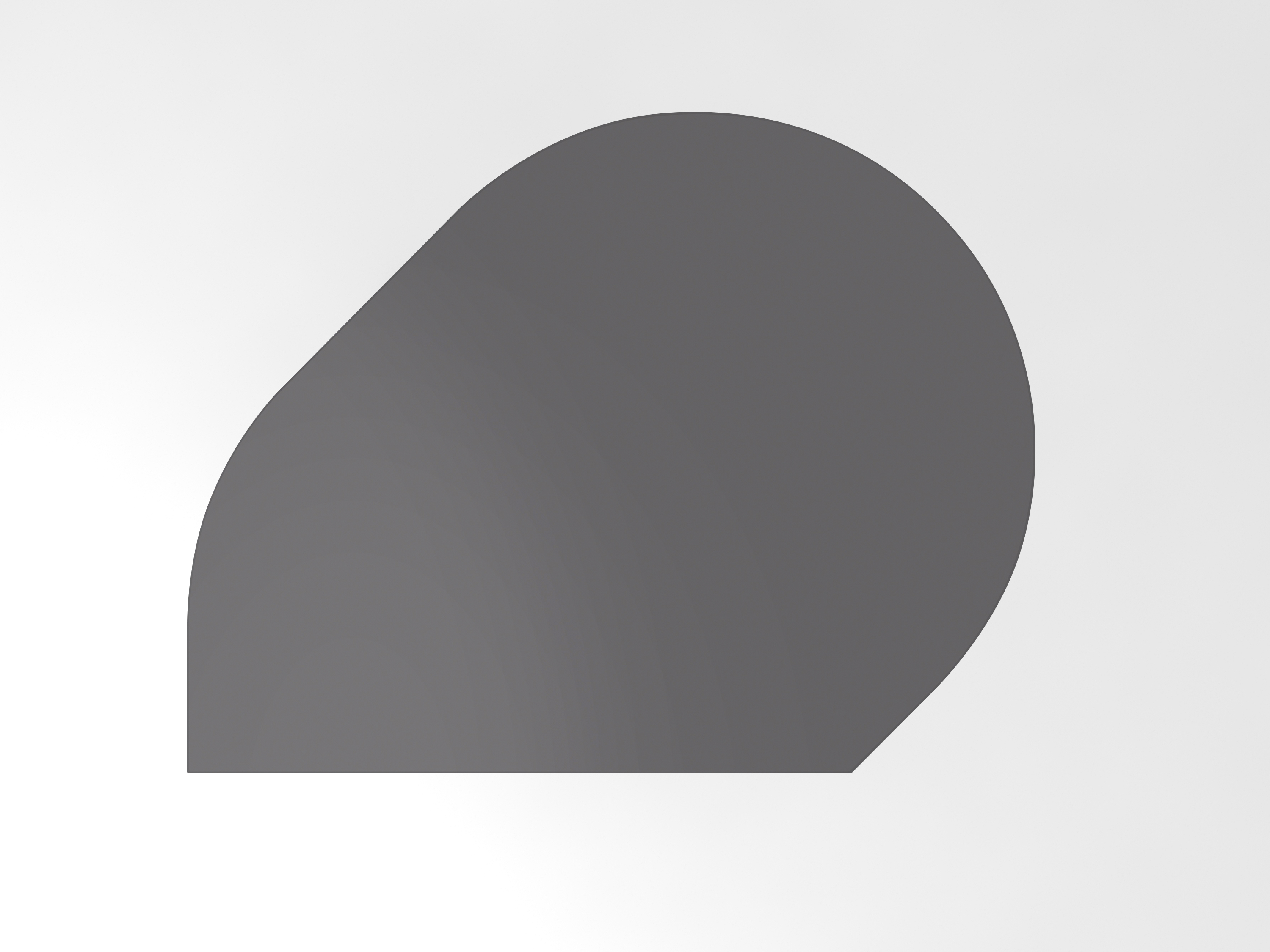 Anbautisch mit STF 80x102cm Graphit/Graphit