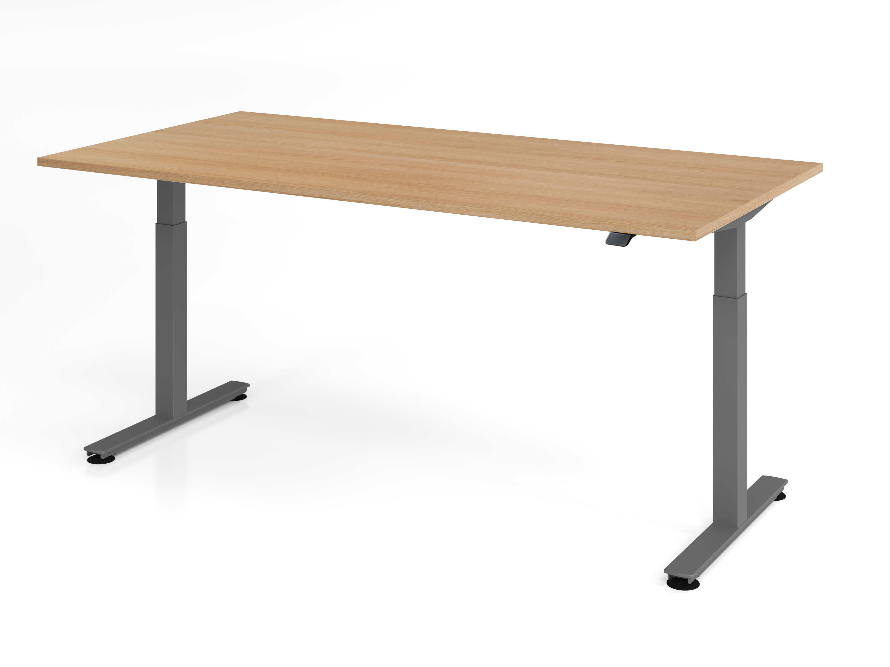 Sitz-Steh-Schreibtisch el.200x100cm Eiche