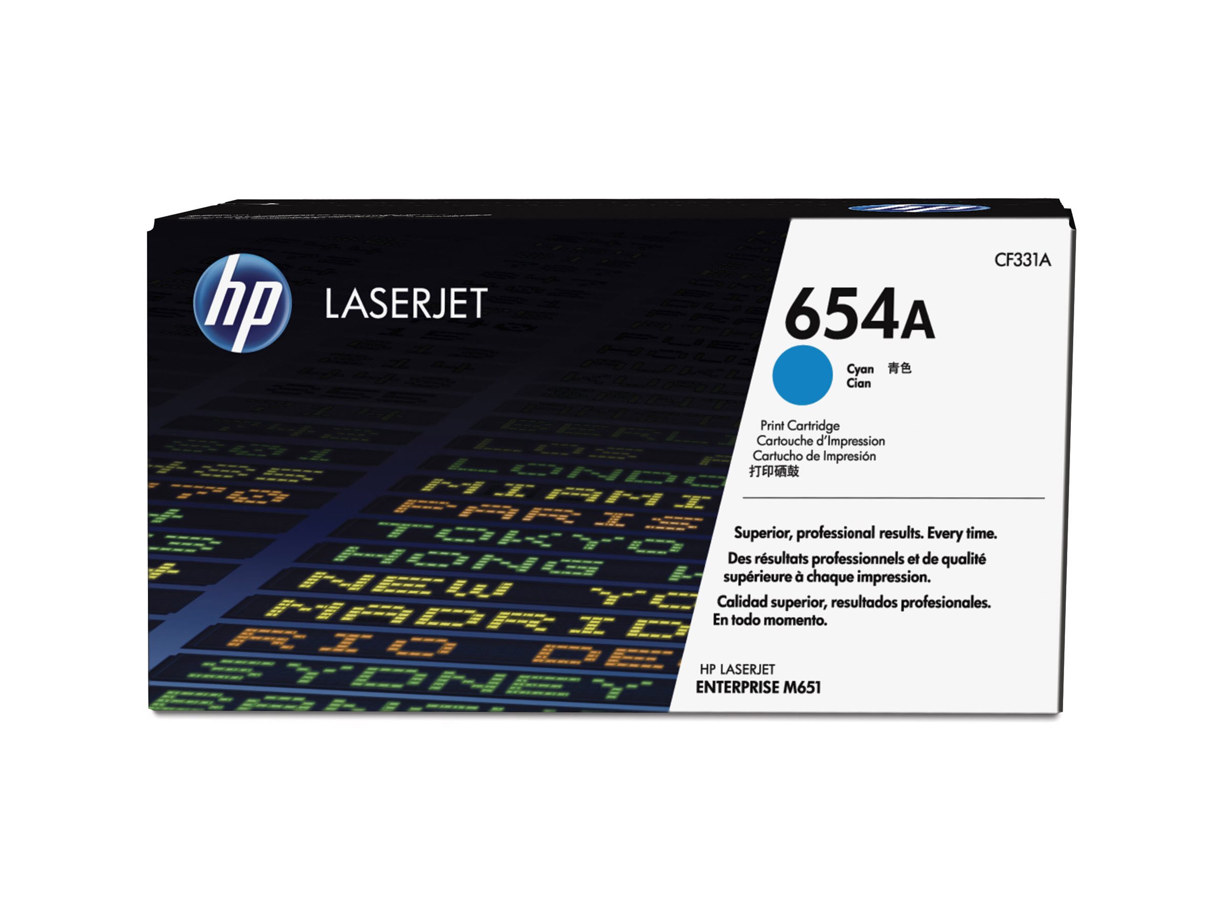 HP 654A - Cyan - original - LaserJet - Tonerpatrone (CF331A)