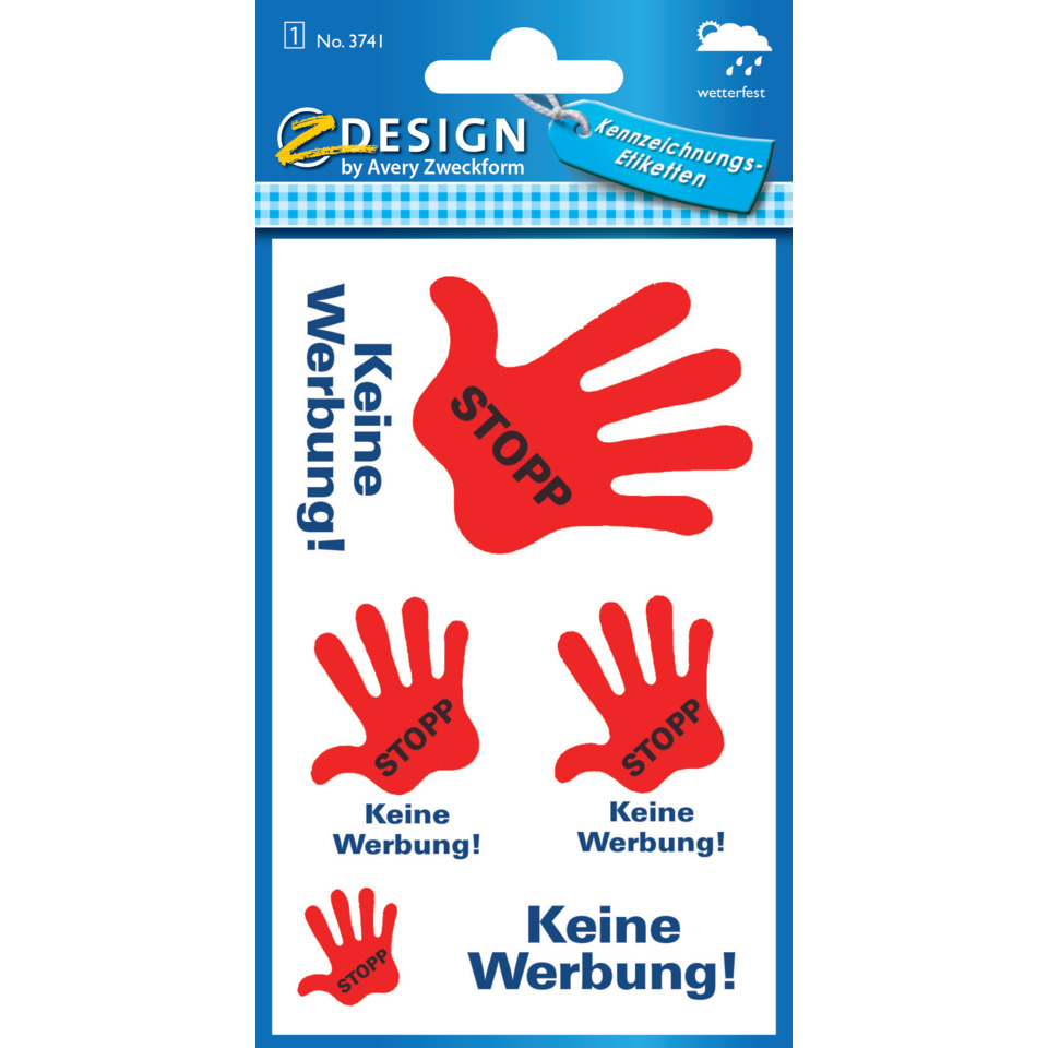 ZWECKFORM 3741 rote Hand