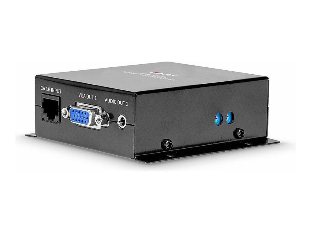 Lindy Cat.6 2 Port VGA Receiver - Erweiterung für Video/Audio
