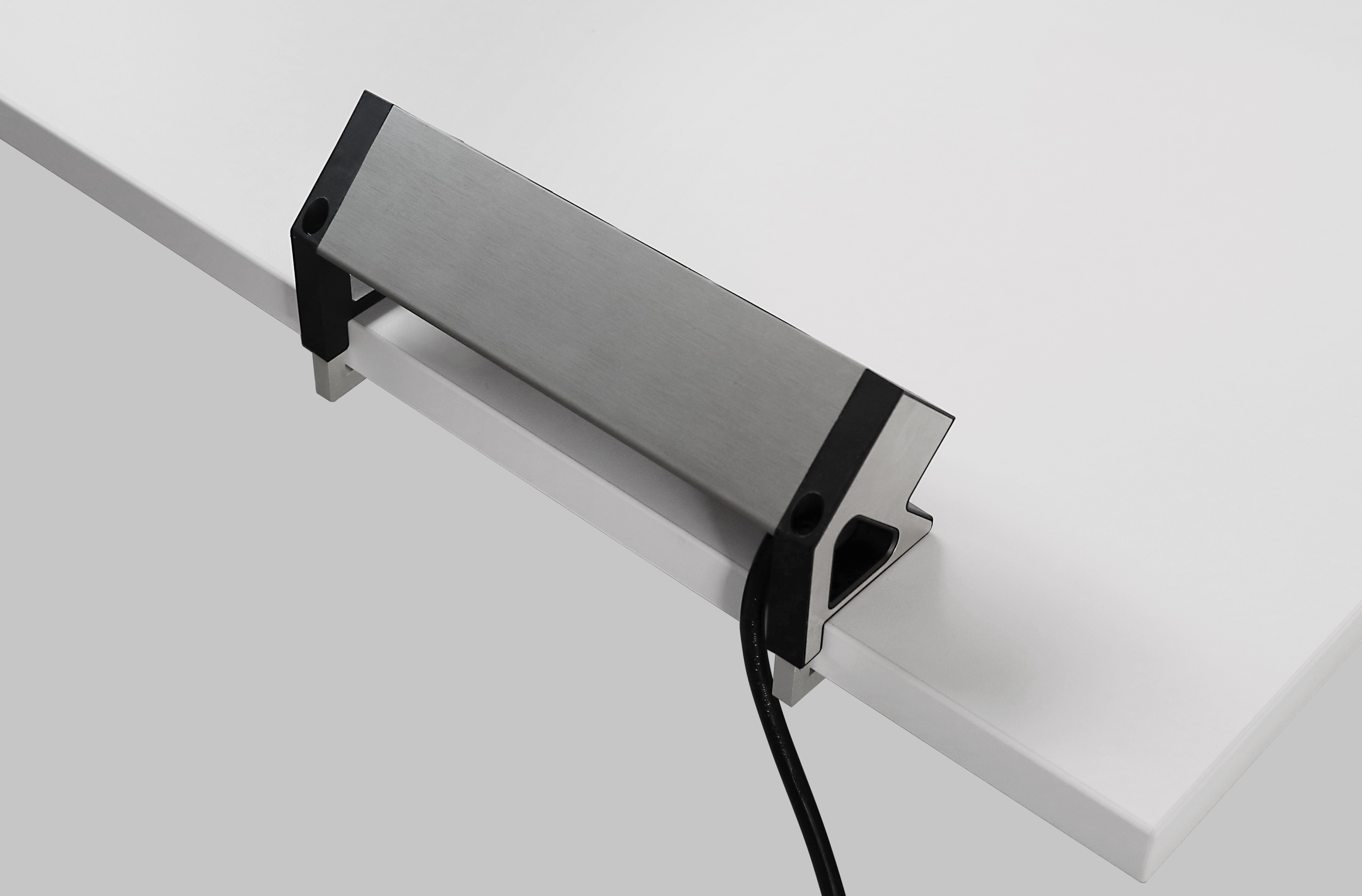 Steckdosenleiste anklemmbar, Schwarz