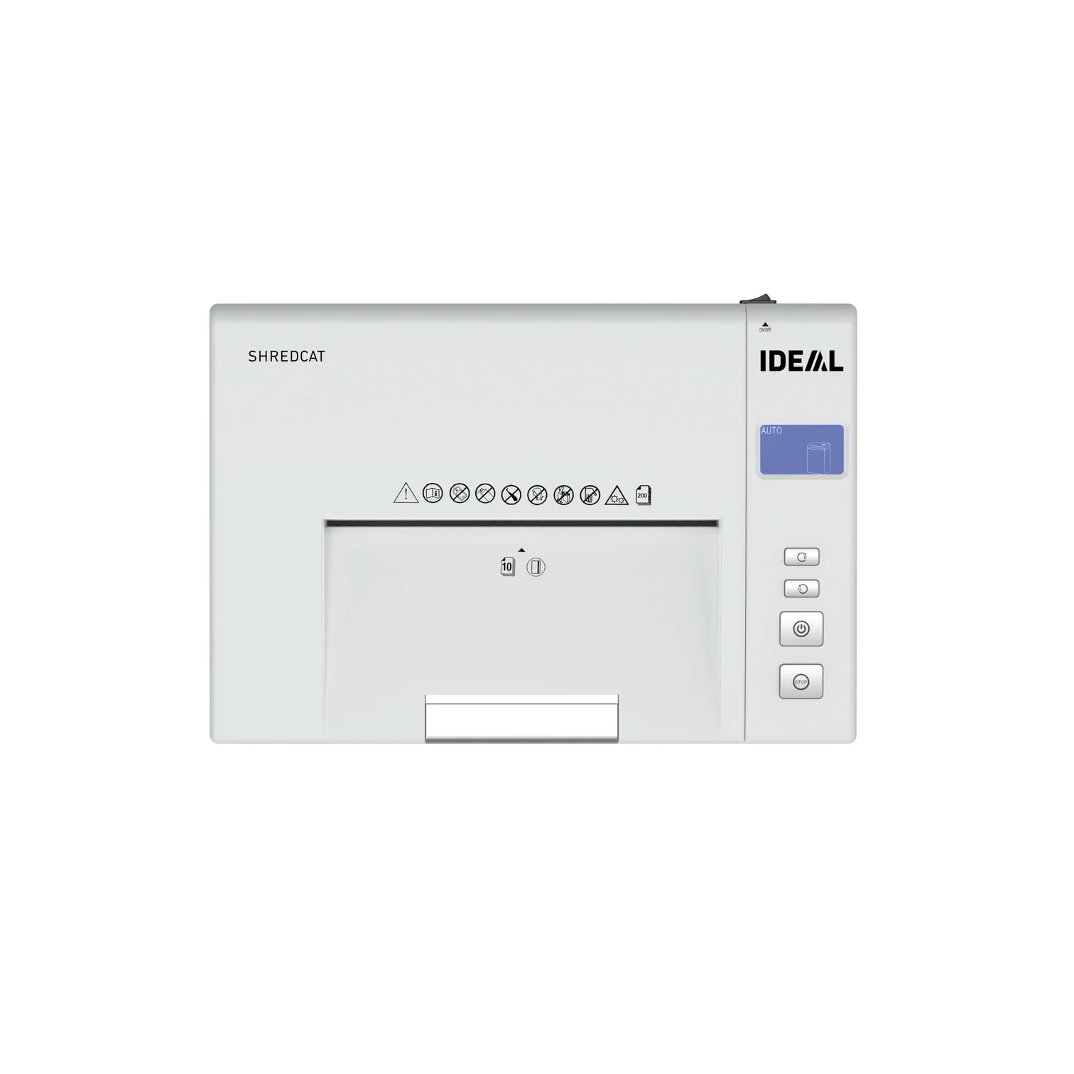 IDEAL Büro-Aktenvernichter Shredcat 8292, Sicherheitsstufe P-4, Partikelschnitt, 200 Blatt Auto-Feed, 26 Liter Volumen