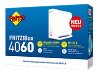 FRITZ! AVM FRITZ!Box 4060 - Wireless Router 3-Port-Switch - 1GbE, 2.5GbE - Wi-Fi 6 - Dual-Band - VoIP-Telefonadapter (DECT)