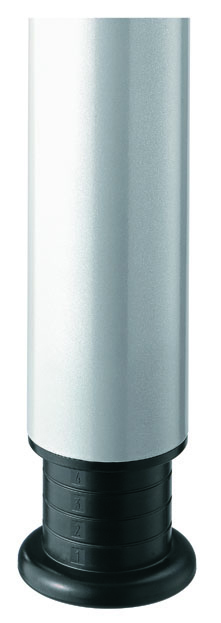 Schreibtisch 4Fuß-rd.120x80cm Graphit/Graphit