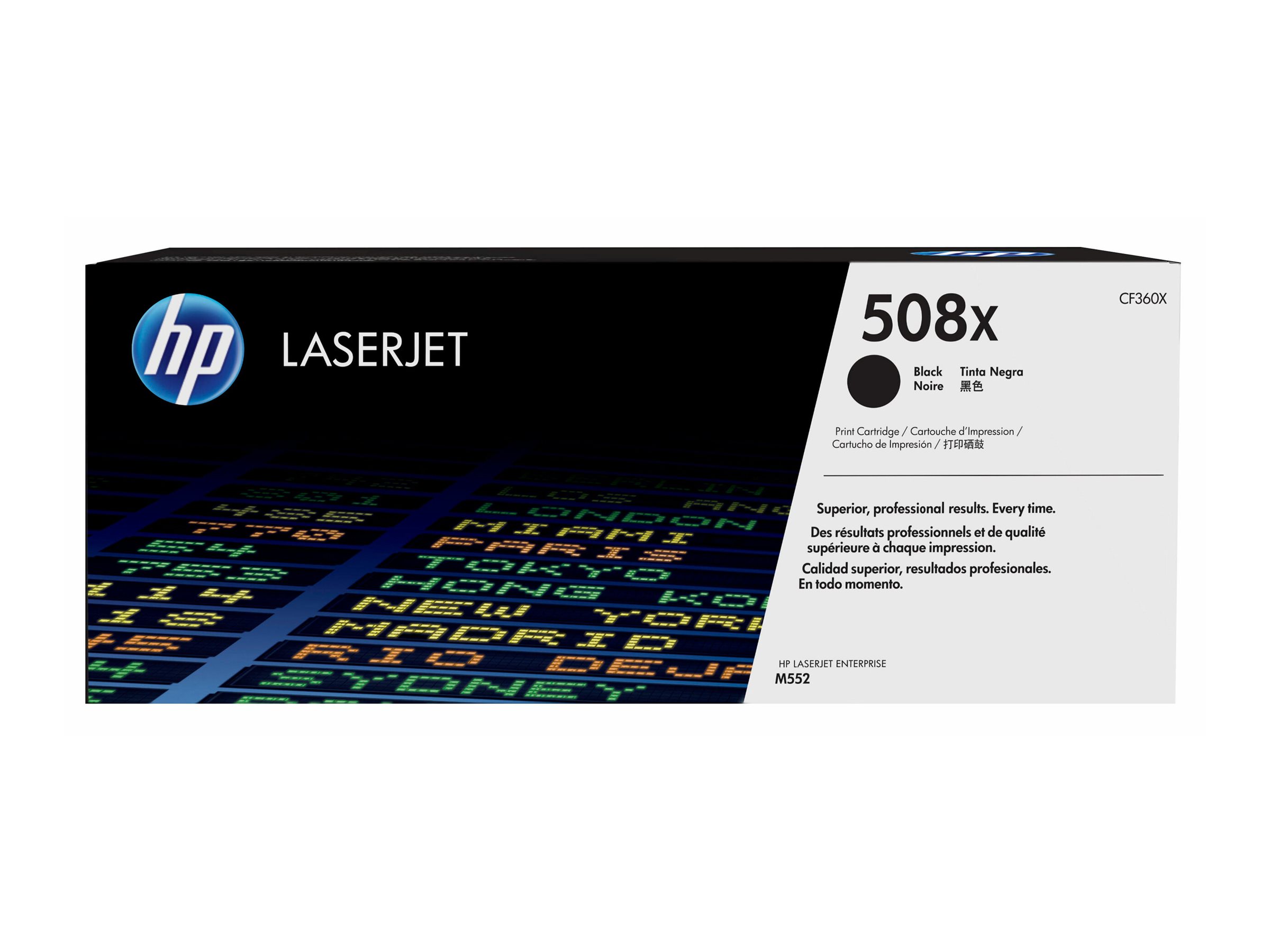 HP 508X - Hohe Ergiebigkeit - Schwarz - original - LaserJet - Tonerpatrone (CF360X)