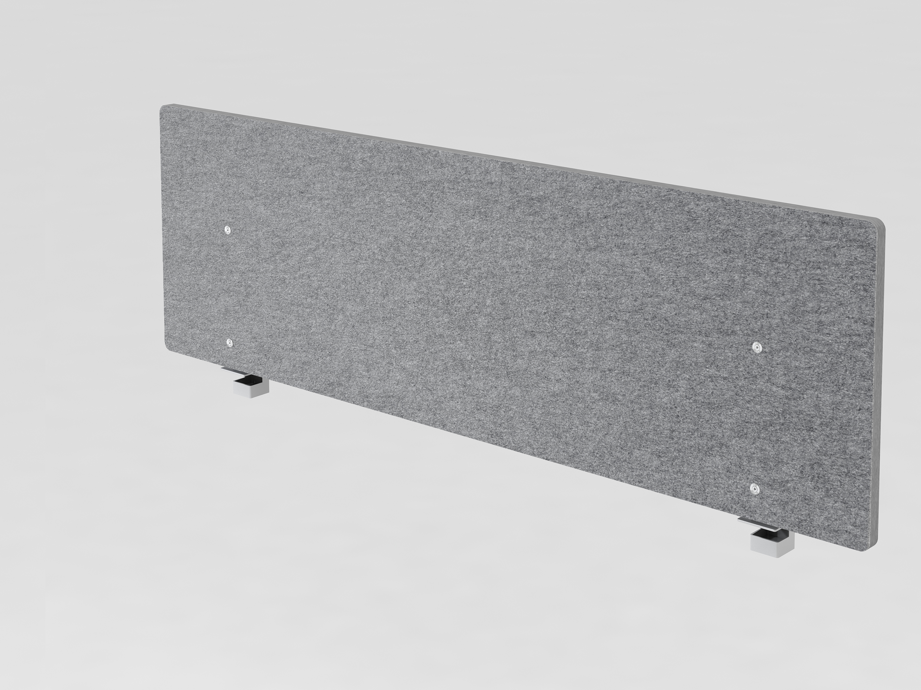 Akustik-Trennwand 160cm, grau-meliert