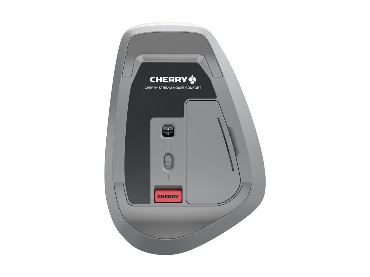 Cherry STREAM MOUSE COMFORT - Maus - ergonomisch - Für Rechtshänder - optisch - 6 Tasten - kabellos - 2.4 GHz - kabelloser Empfänger (USB)