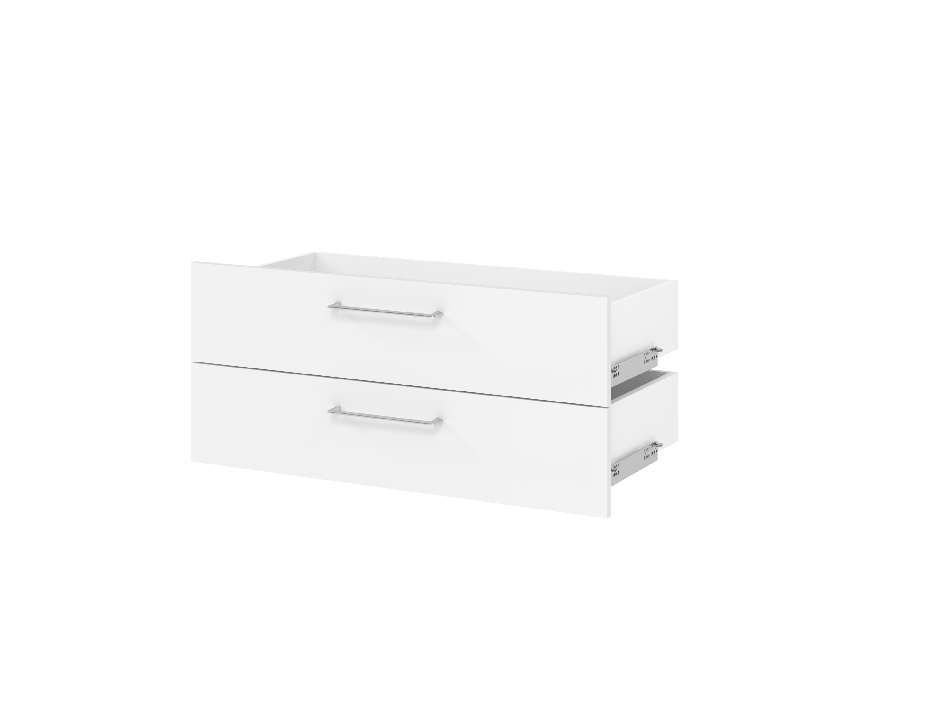 Schubladen 80 cm, 1 OH, BS, Weiß