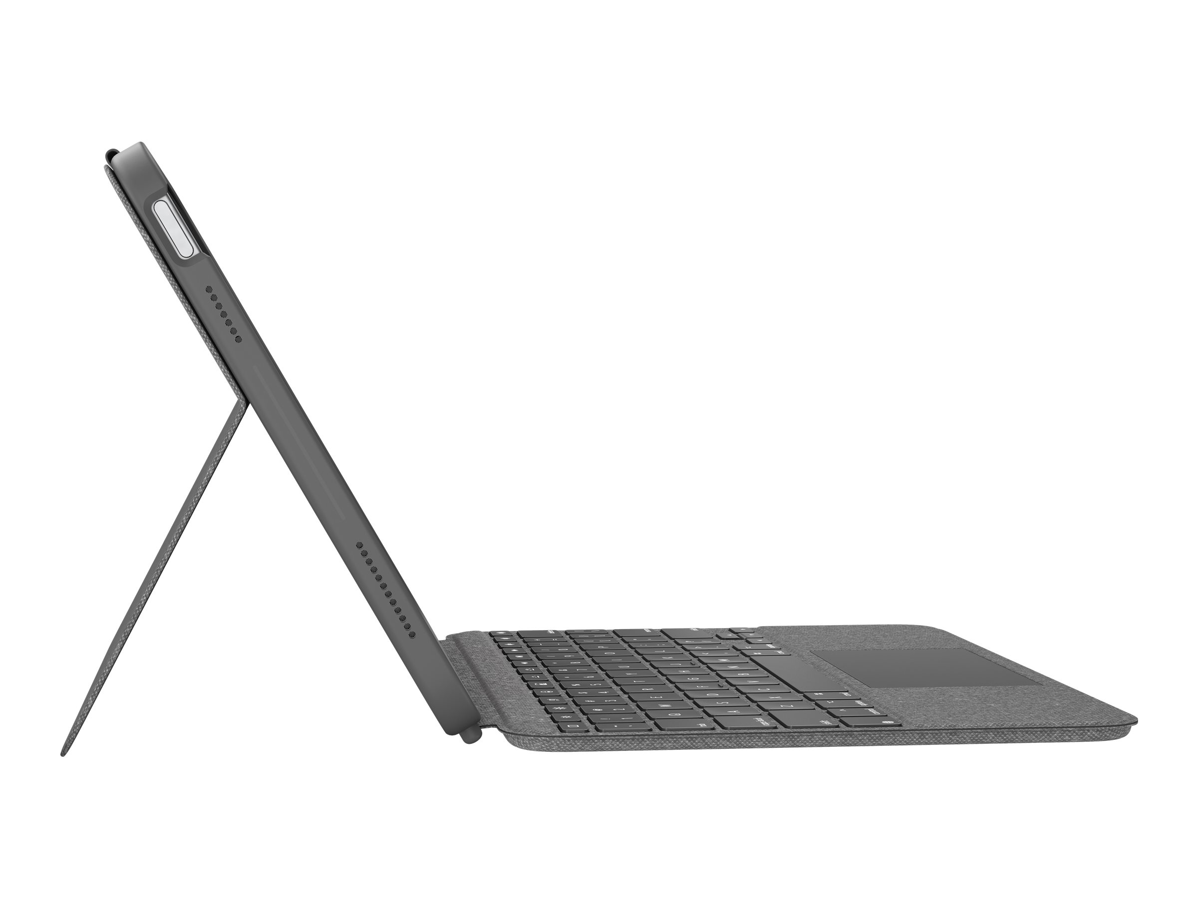 Logitech Combo Touch - Tastatur und Foliohülle - mit Trackpad - hintergrundbeleuchtet - Apple Smart connector - QWERTY - Spanisch - Oxford Gray - für Apple 10.9-inch iPad (10. Generation)