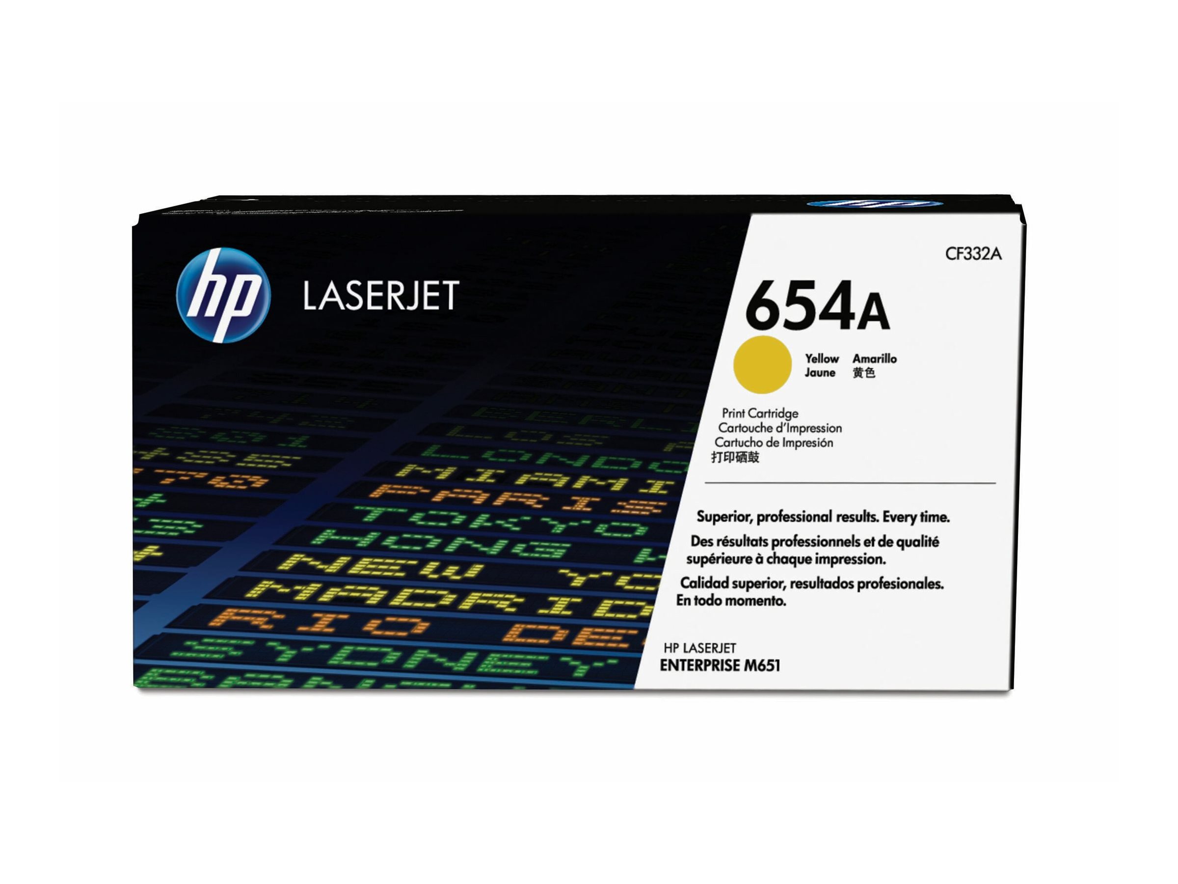 HP 654A - Gelb - original - LaserJet - Tonerpatrone (CF332A)