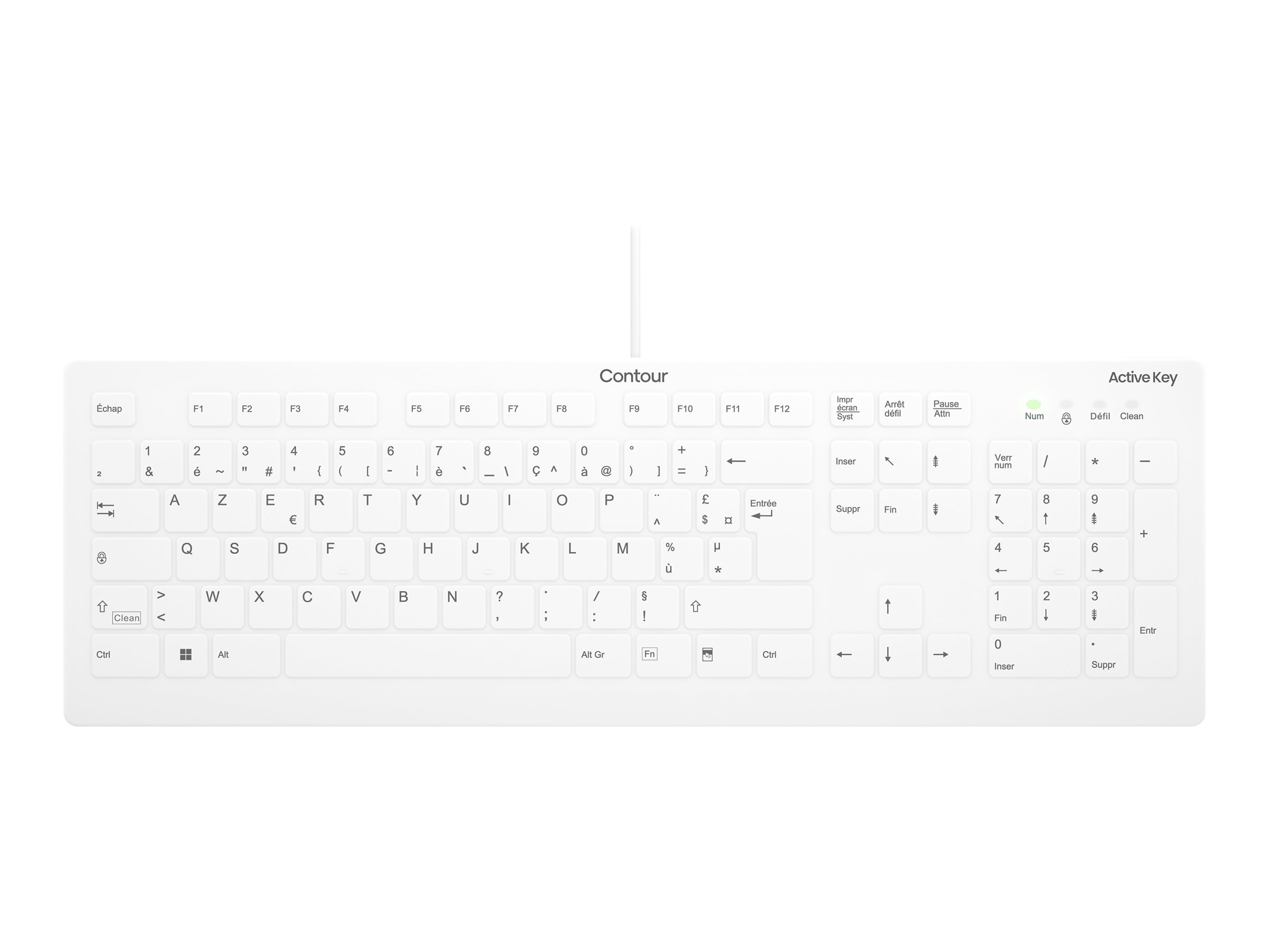 Cherry Contour Active Key QuickClean AK-C8112 - Tastatur