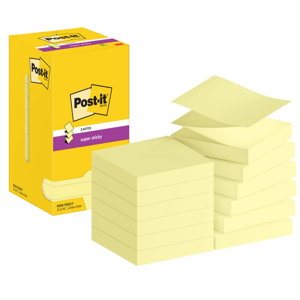 POST-IT R330-12SS-CY 76x76mm