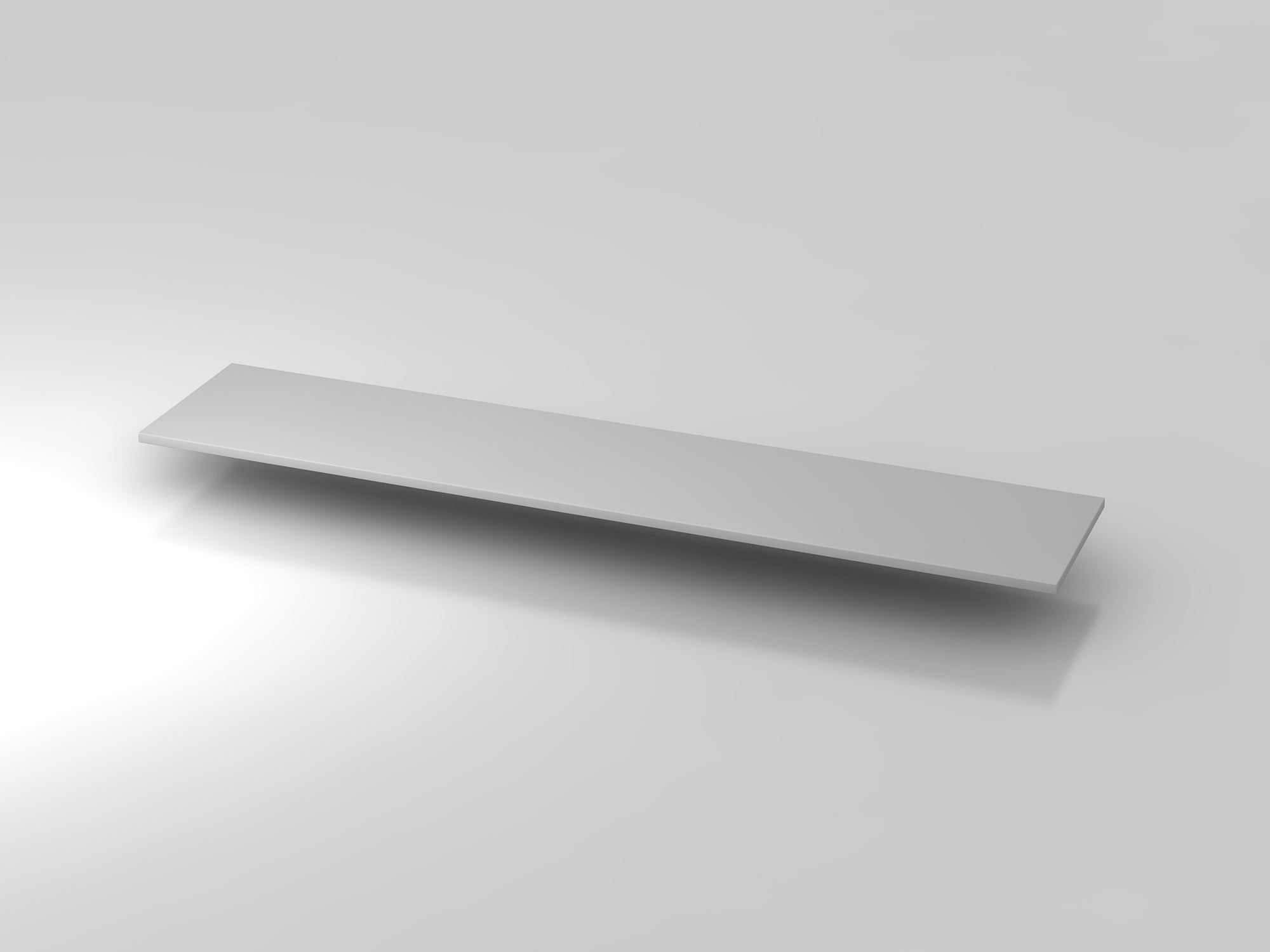 Abdeckplatte 200,5x43cm Grau