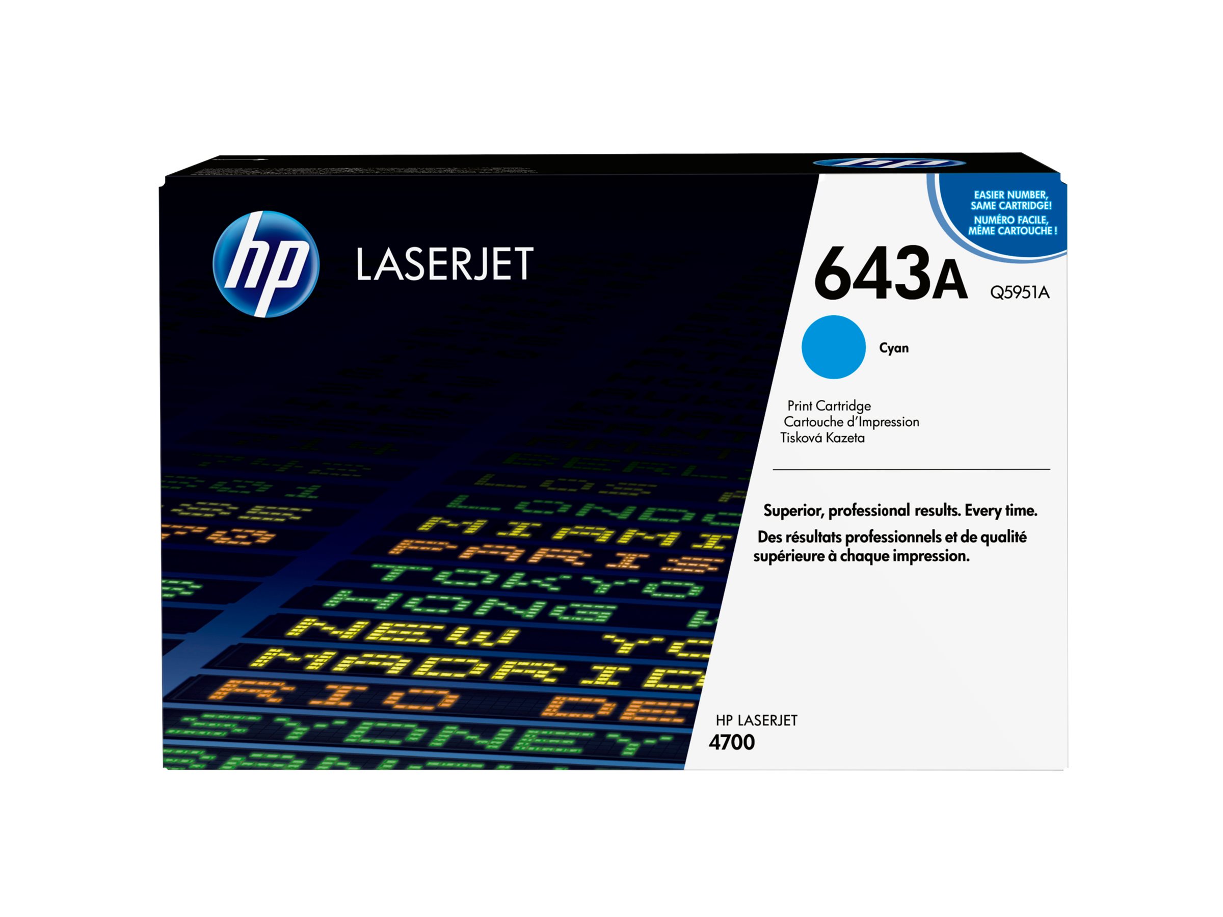 HP 643A - Cyan - original - LaserJet - Tonerpatrone (Q5951A)