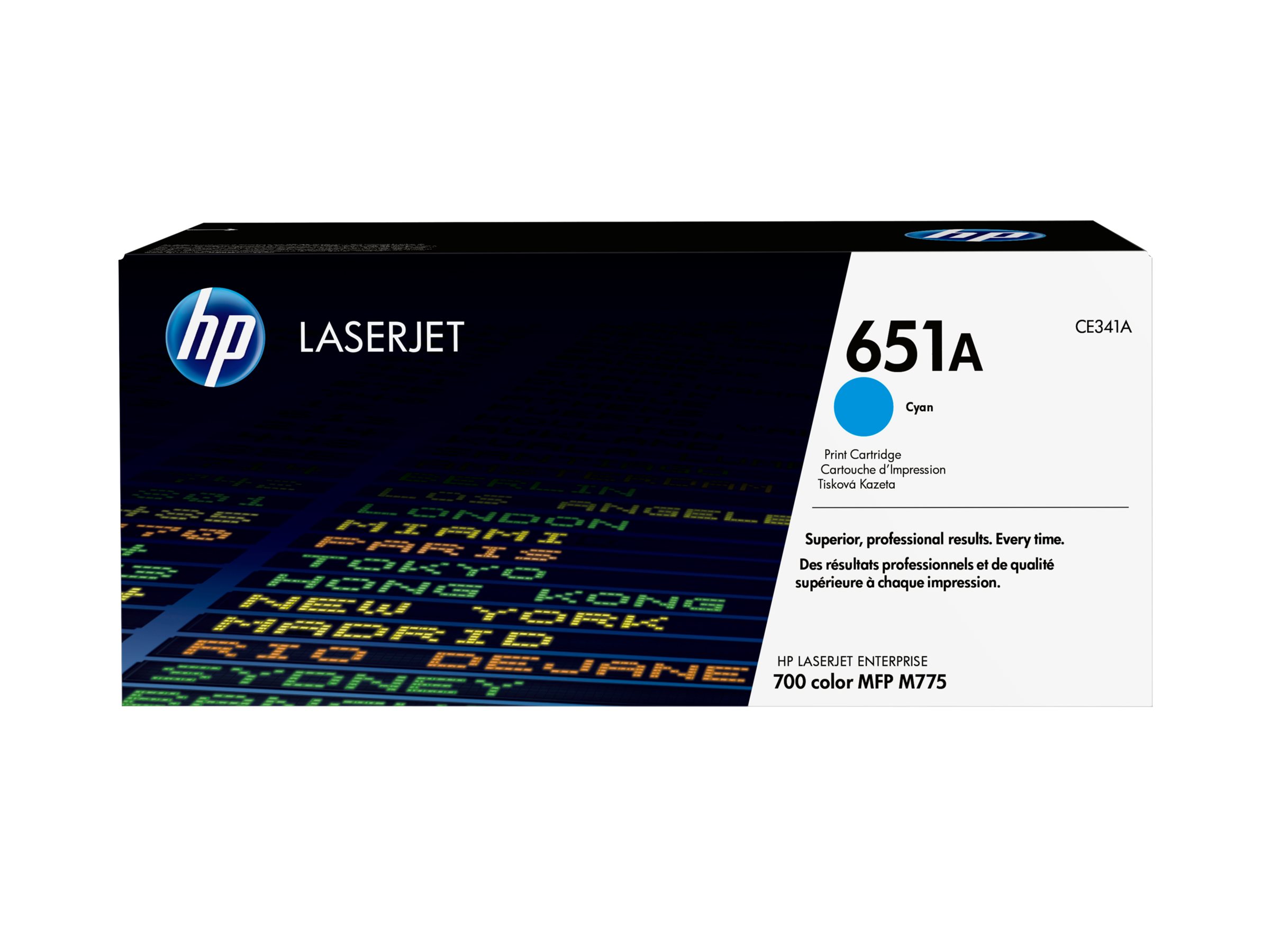 HP 651A - Cyan - original - LaserJet - Tonerpatrone (CE341A)