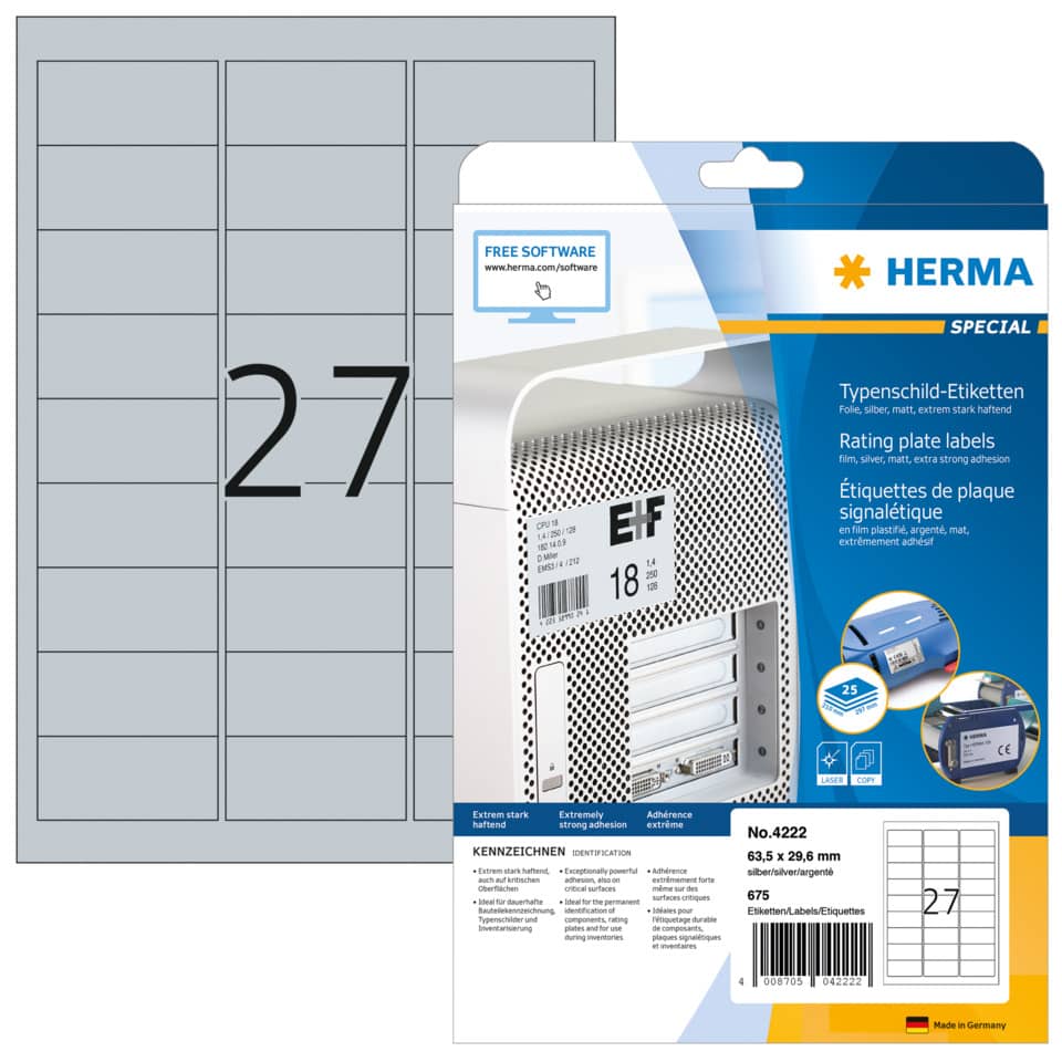 HERMA 4222 wetterf. 675 St. extra stark