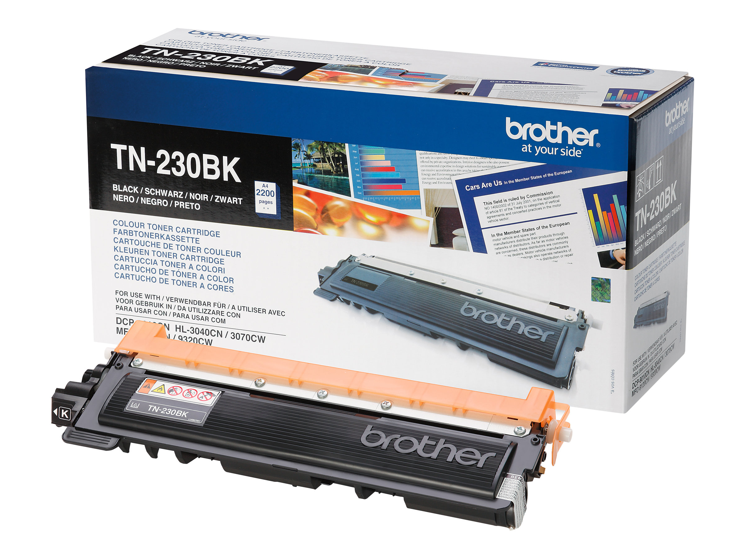 Brother TN230BK - Schwarz - original - Tonerpatrone