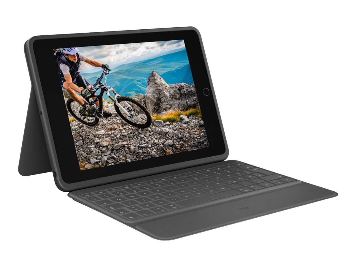 Logitech Rugged Folio - Tastatur und Foliohülle - Apple Smart connector - QWERTY - Nordisch (Dänisch/Finnisch/Norwegisch/Schwedisch)