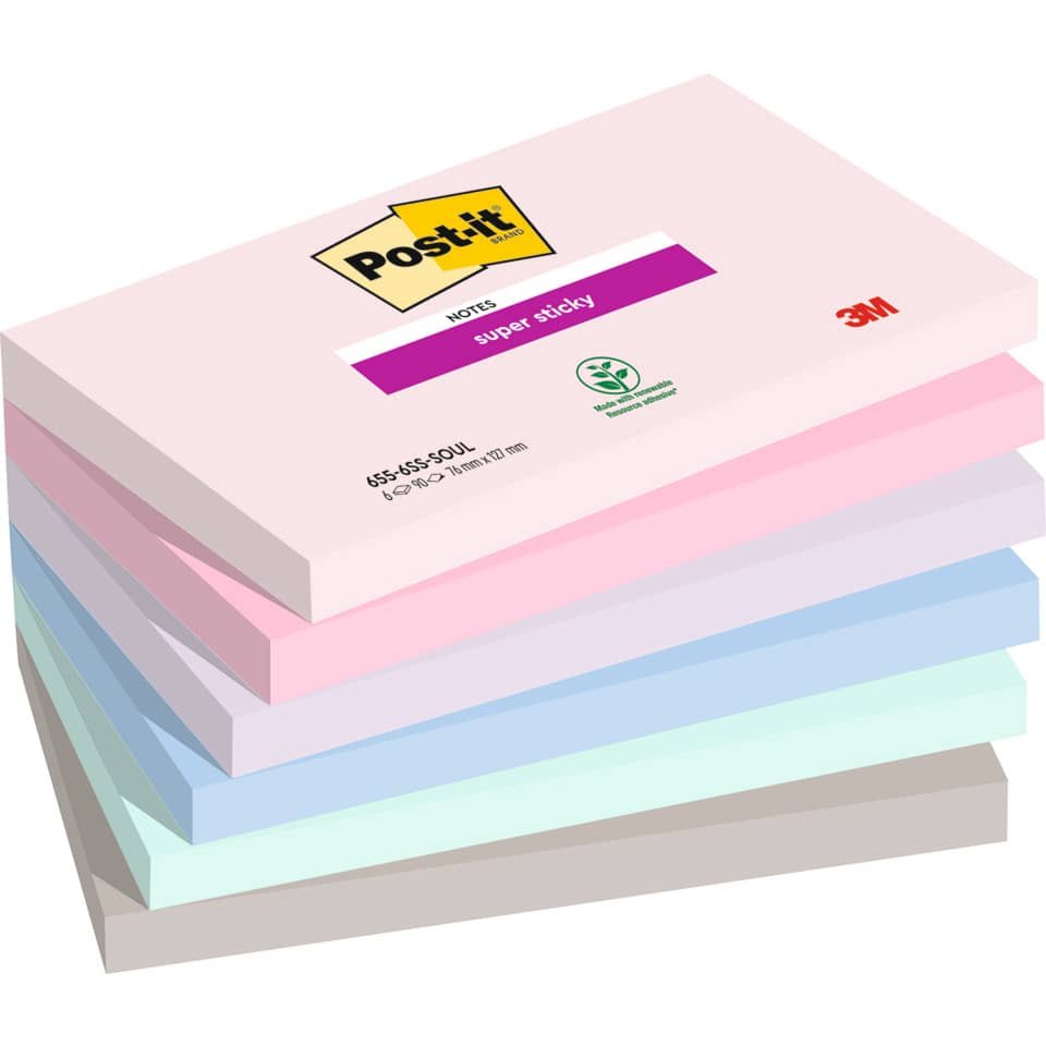 POST-IT 655-6SS-SOUL 76x127mm