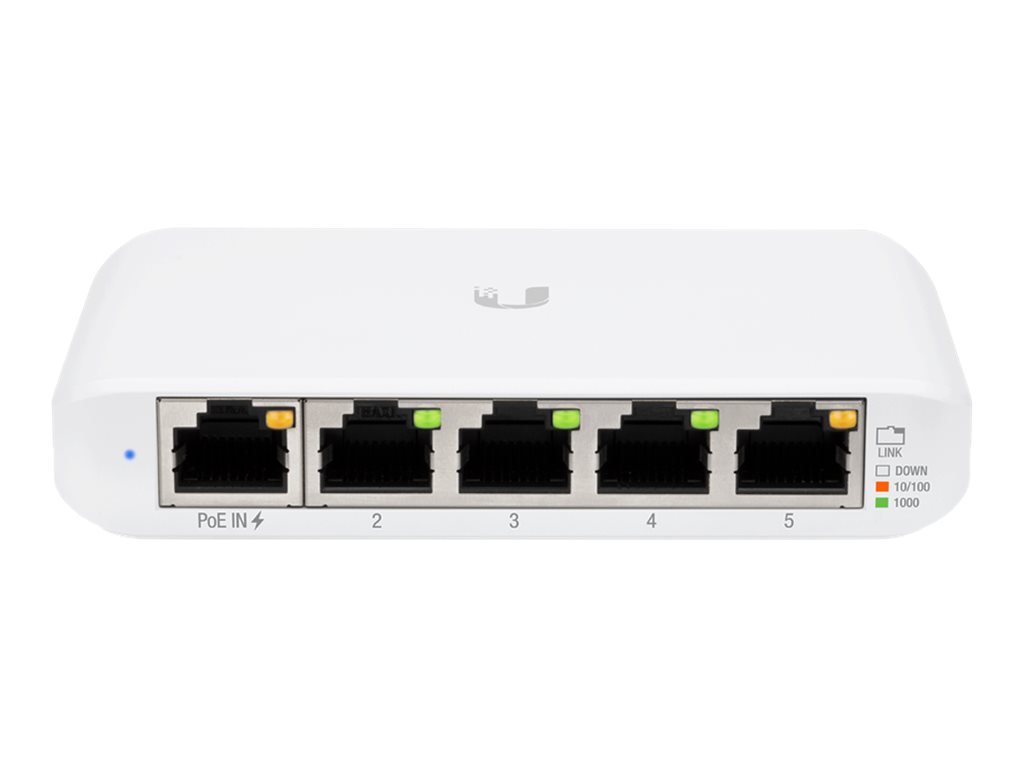 Ubiquiti UniFi Switch USW Flex Mini - Switch - Smart - 4 x 10/100/1000 + 1 x 10/100/1000 (PoE+)