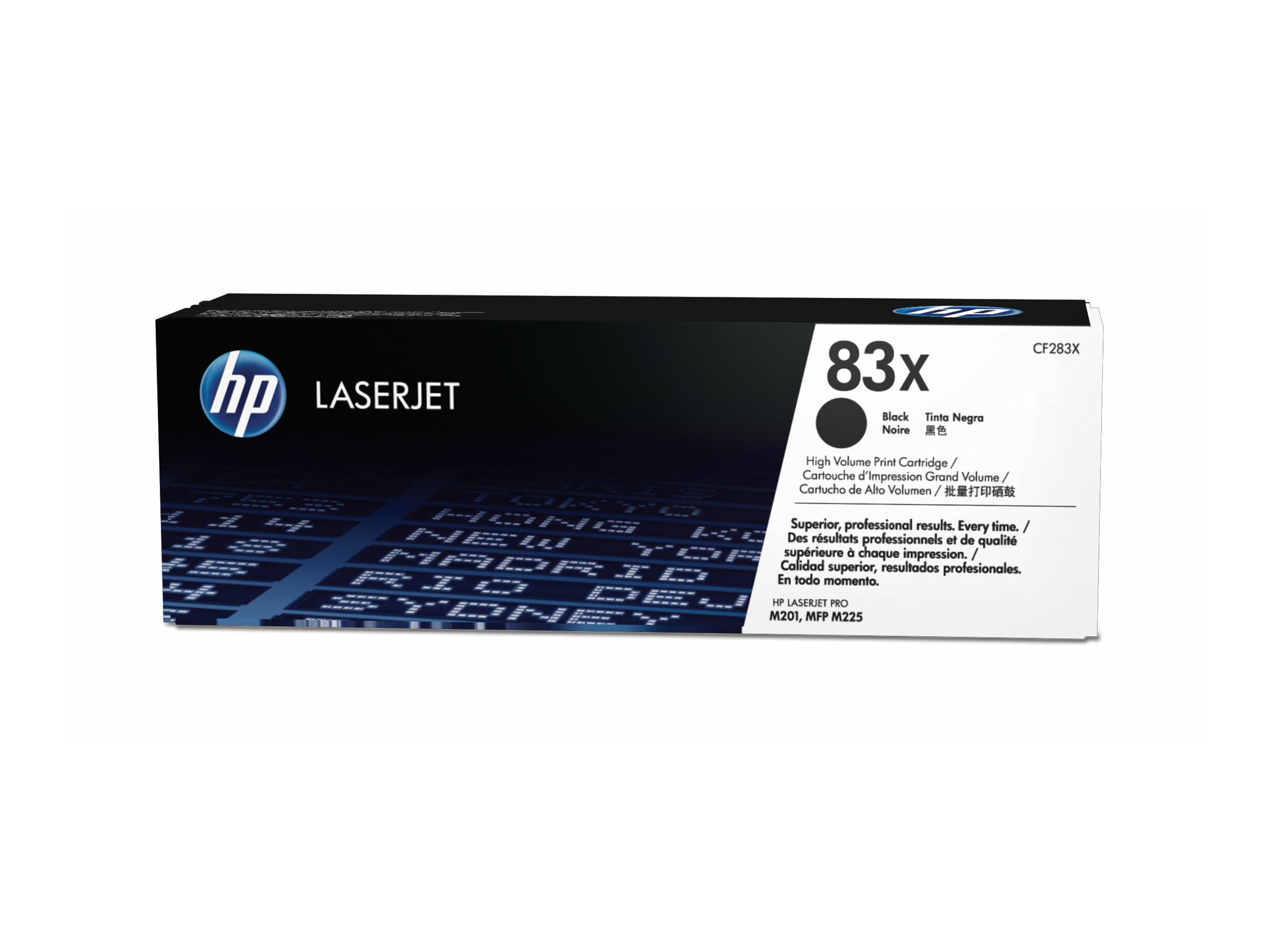 HP 83X - Hohe Ergiebigkeit - Schwarz - original - LaserJet - Tonerpatrone (CF283X)