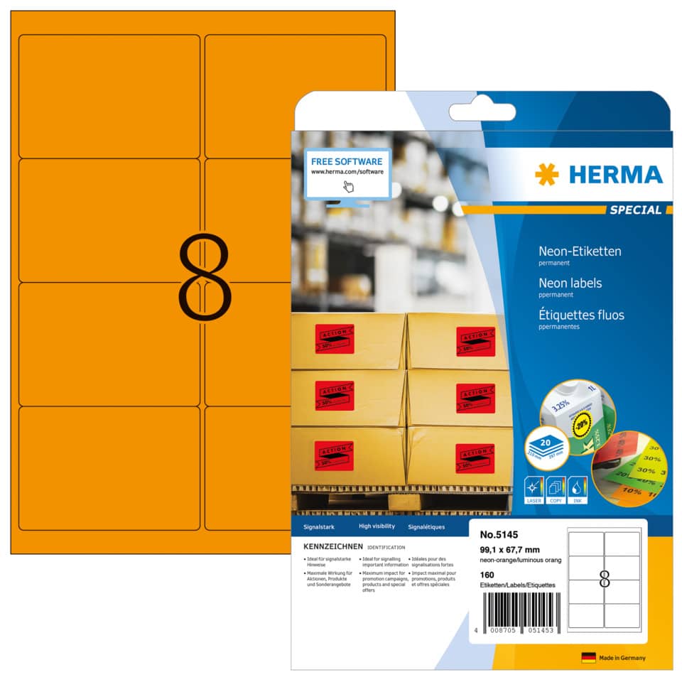 HERMA 5145  160 Stück permanent haftend