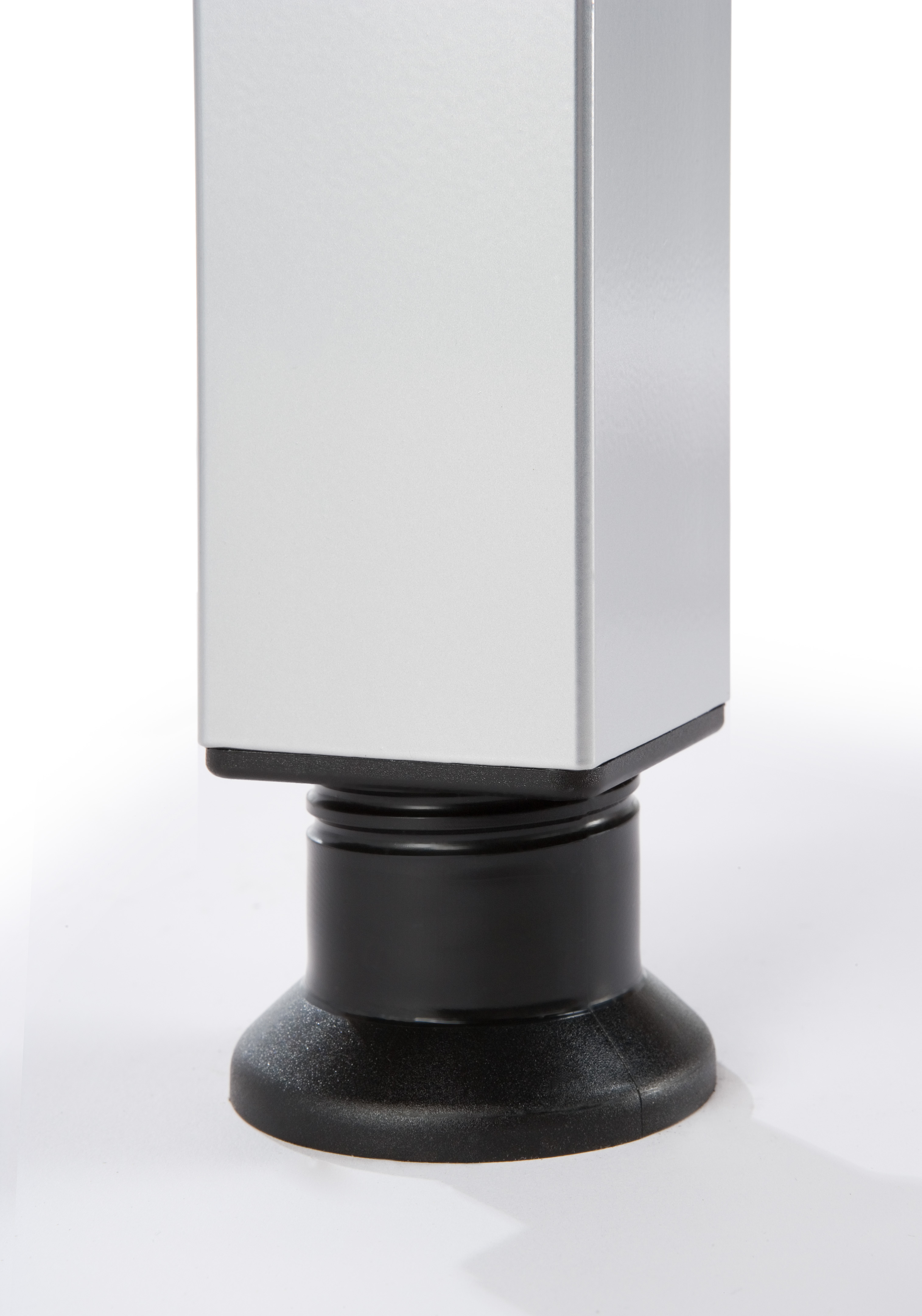 Winkeltisch U-Fuß eckig 200x120cm 90Â°Graphit