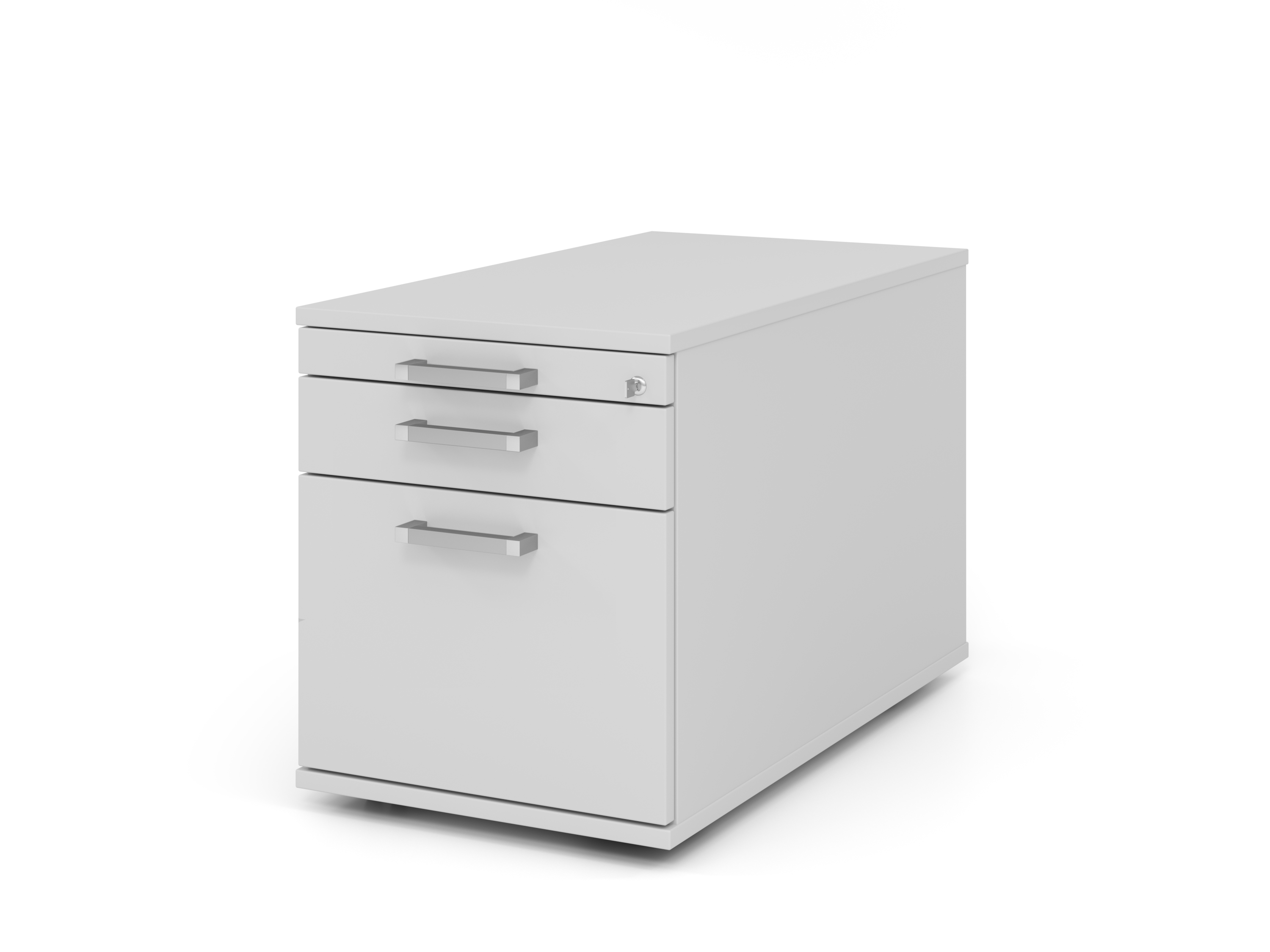 Rollcontainer 80cm,1Schub,1HR,Schl.CE Grau