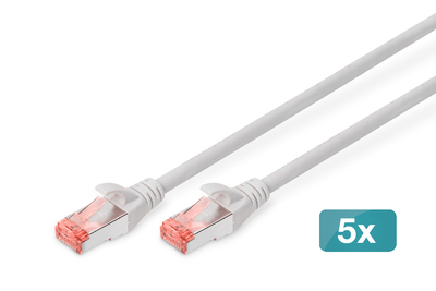 DIGITUS CAT 6 S/FTP Patchkabel, 5 Stück