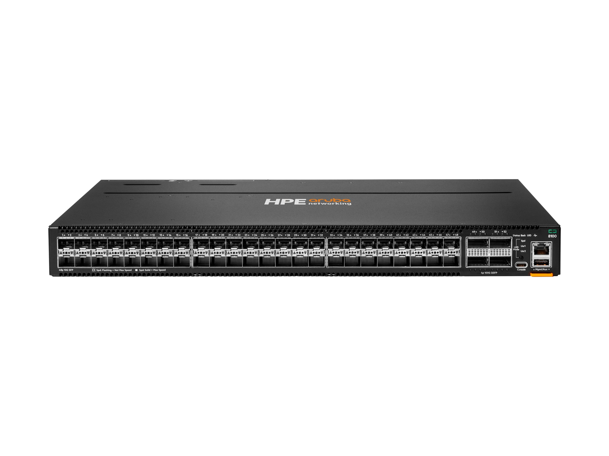 HPE Aruba Networking CX 8100 48x10G SFP+ 4x40/100G