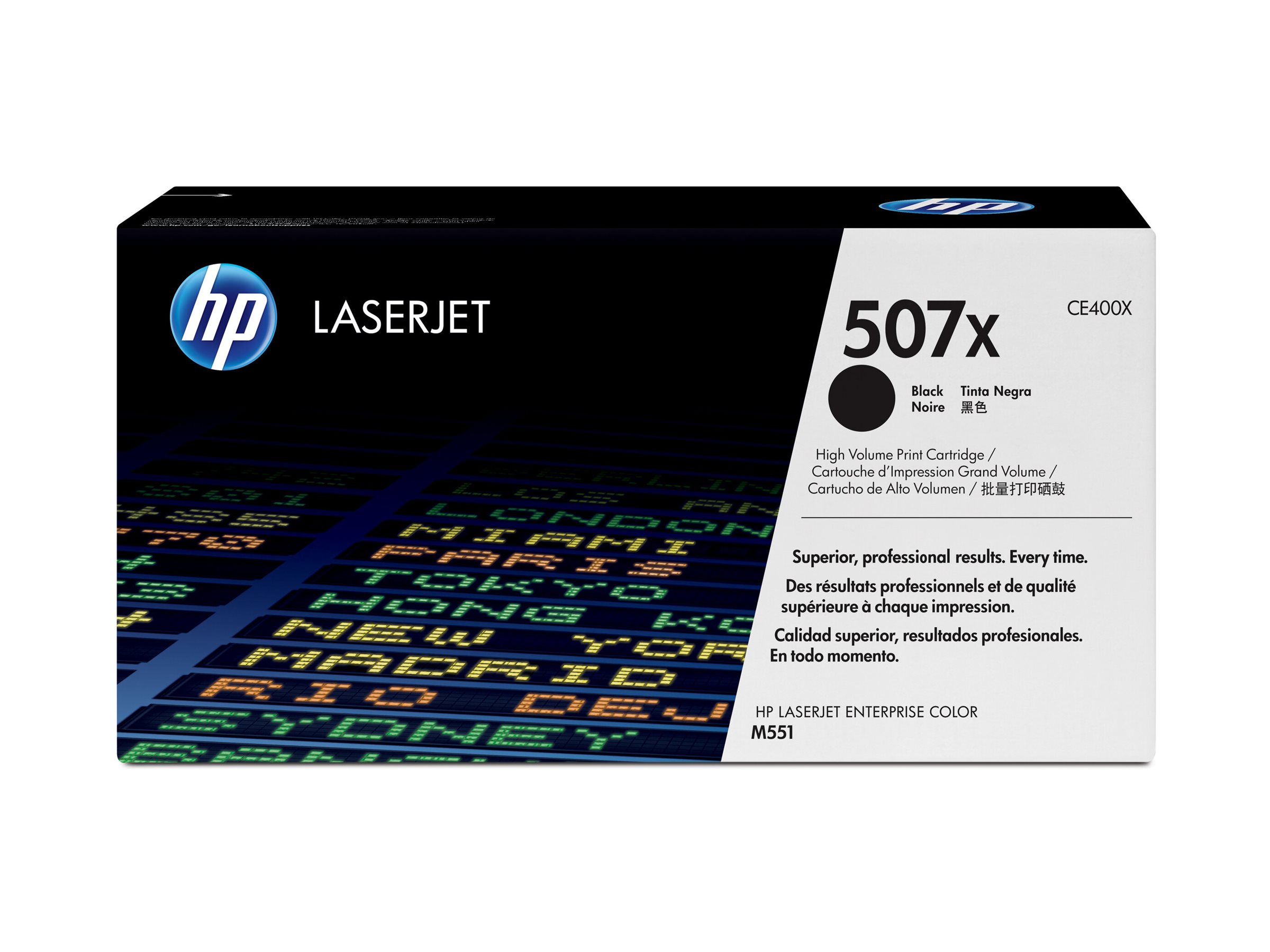 HP 507X - Hohe Ergiebigkeit - Schwarz - original - LaserJet - Tonerpatrone (CE400X)