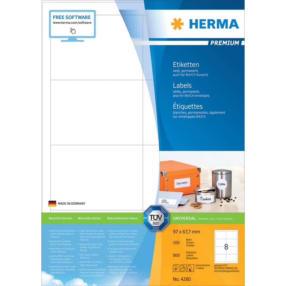HERMA 4280 C4/C5-Kuv