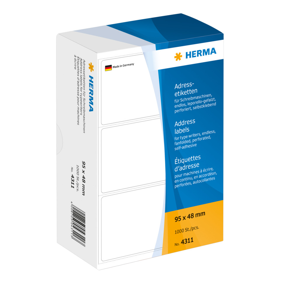 HERMA 4311 Leporello Lift Off permanent