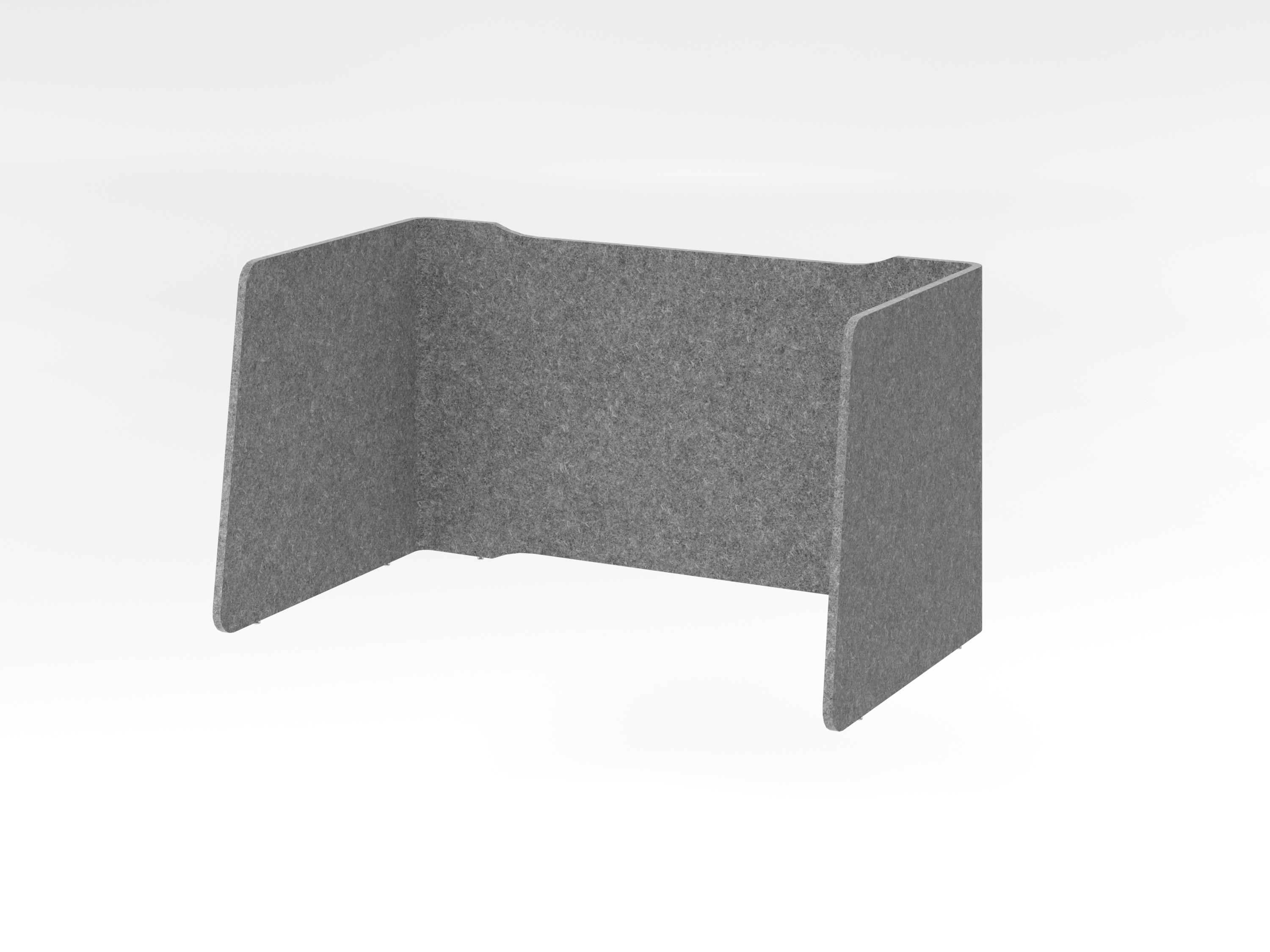 Akustik-Einhausung, 3-seitig, gefaltet,114x65