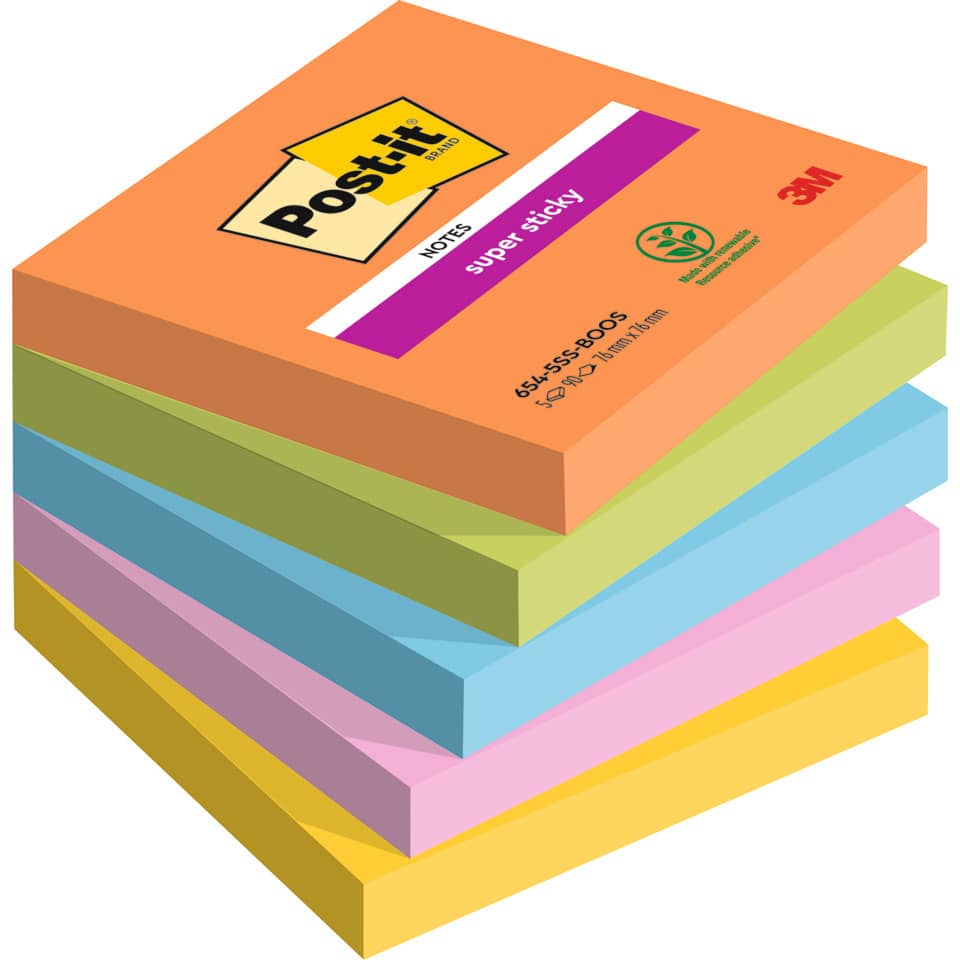 POST-IT 654-5SS-BOOS 76x76mm