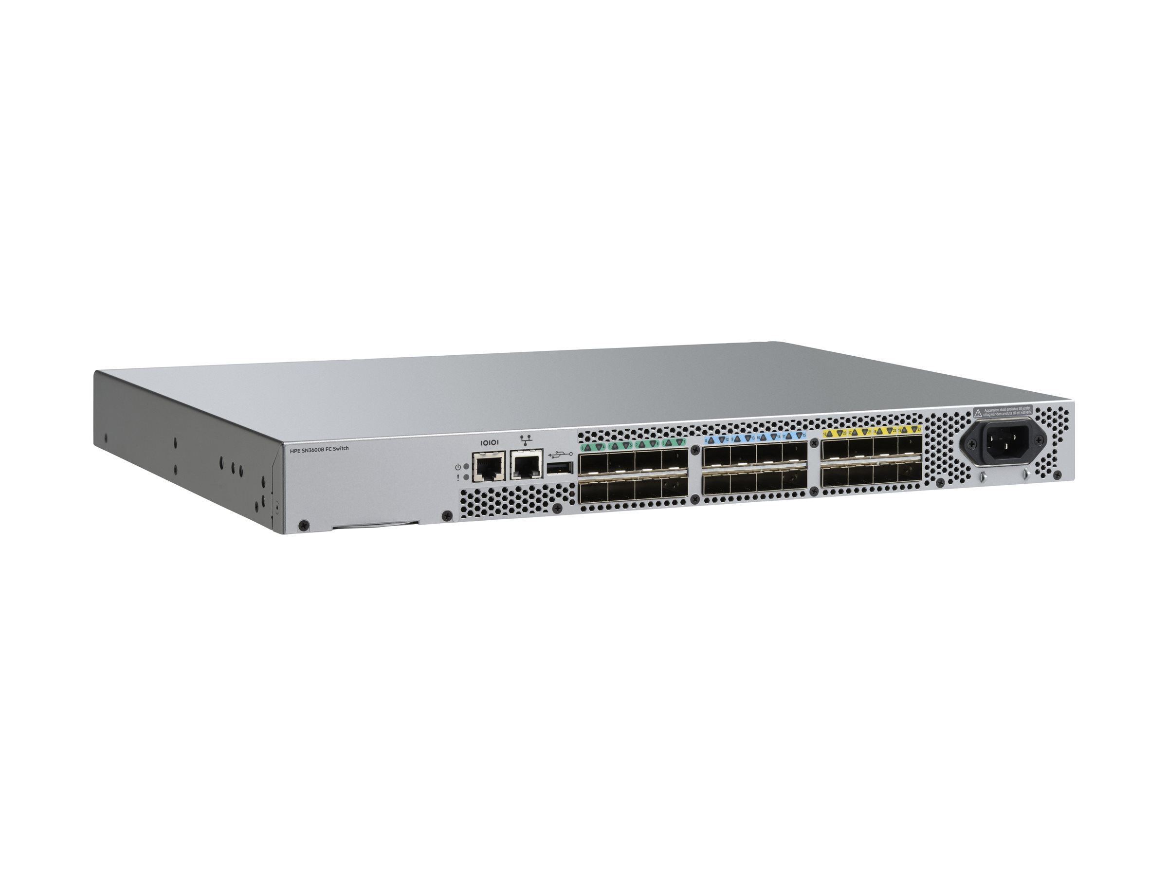 HPE SN3600B 32Gb 24-port/8-port Active Fibre Channel Switch - Switch - managed - 8 x 32Gb Fibre Channel SFP28 + 16 x 32Gb Fibre Channel SFP28 Ports on Demand (POD)