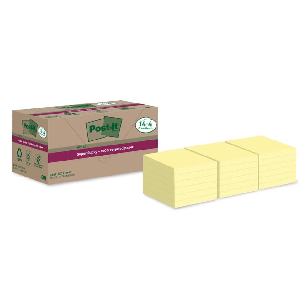 POST-IT 654 RSSCY 14+4F 76x76mm